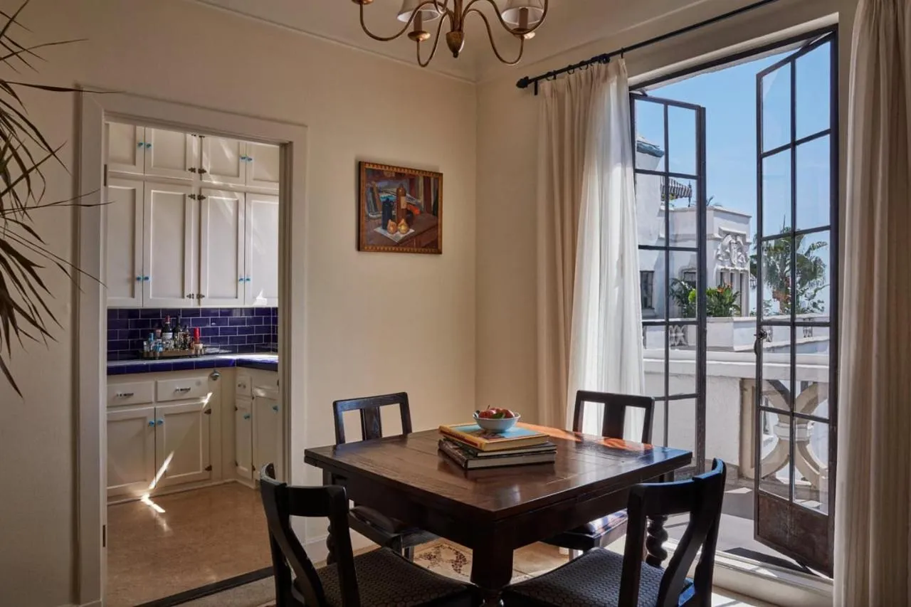 Dining area in Chateau Marmont