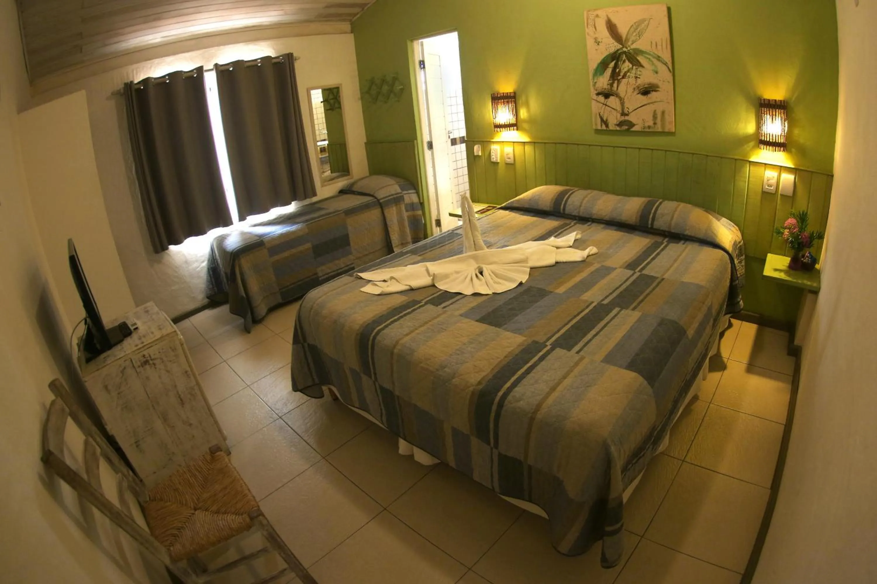 Bed in Pousada Tatuapara