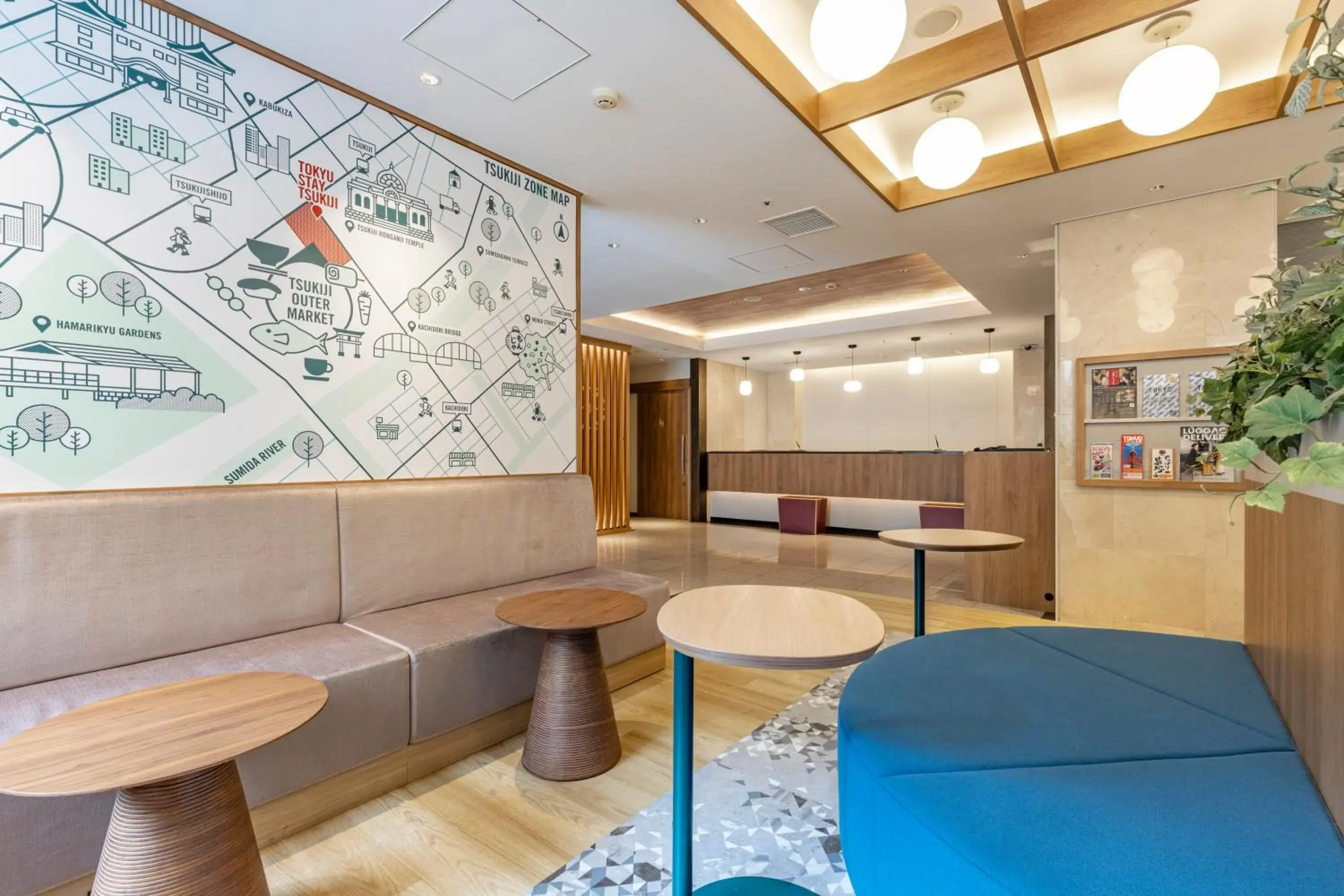 Lobby or reception in Tokyu Stay Tsukiji - Tokyo Ginza Area Lobby or reception in Tokyu Stay Tsukiji - Tokyo Ginza Area