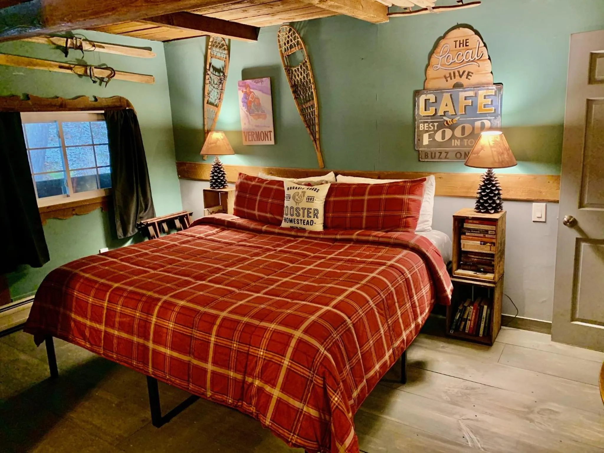 Bed in Grunberg Haus Inn & Cabins