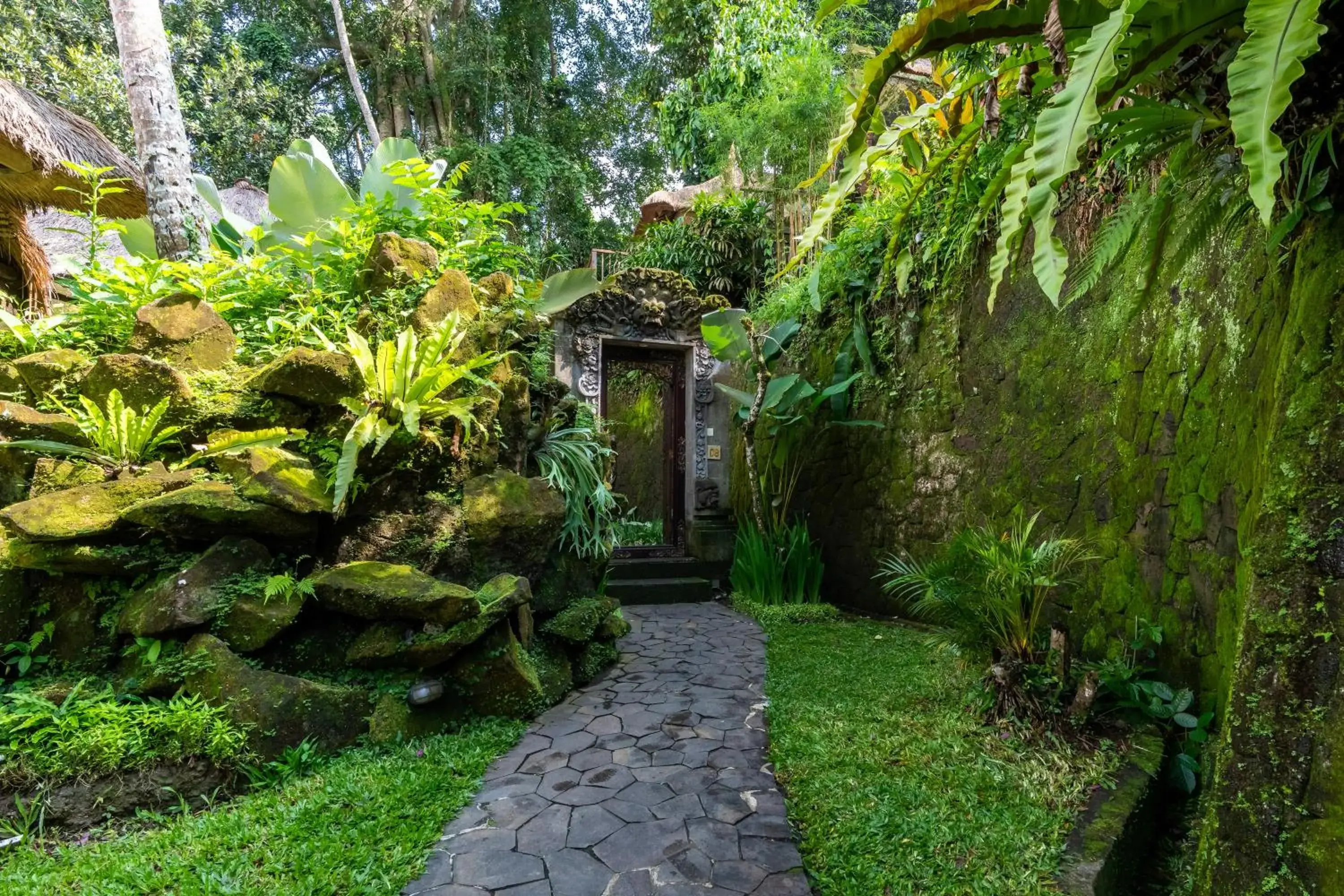 Facade/entrance in Natura Villa Ubud Bali Facade/entrance in Natura Villa Ubud Bali