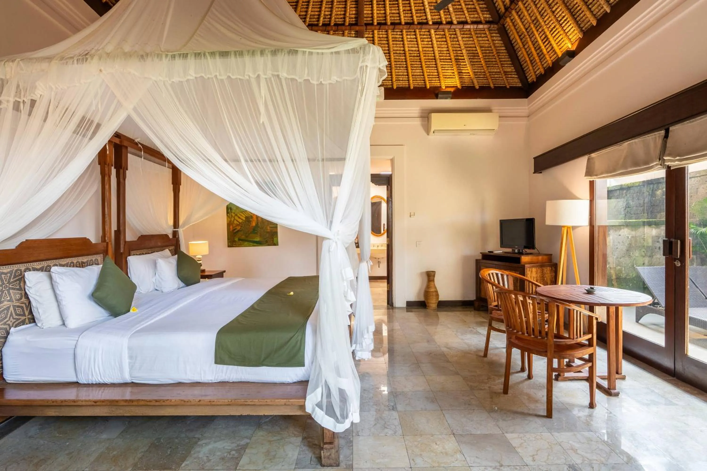 Bed in Natura Villa Ubud Bali