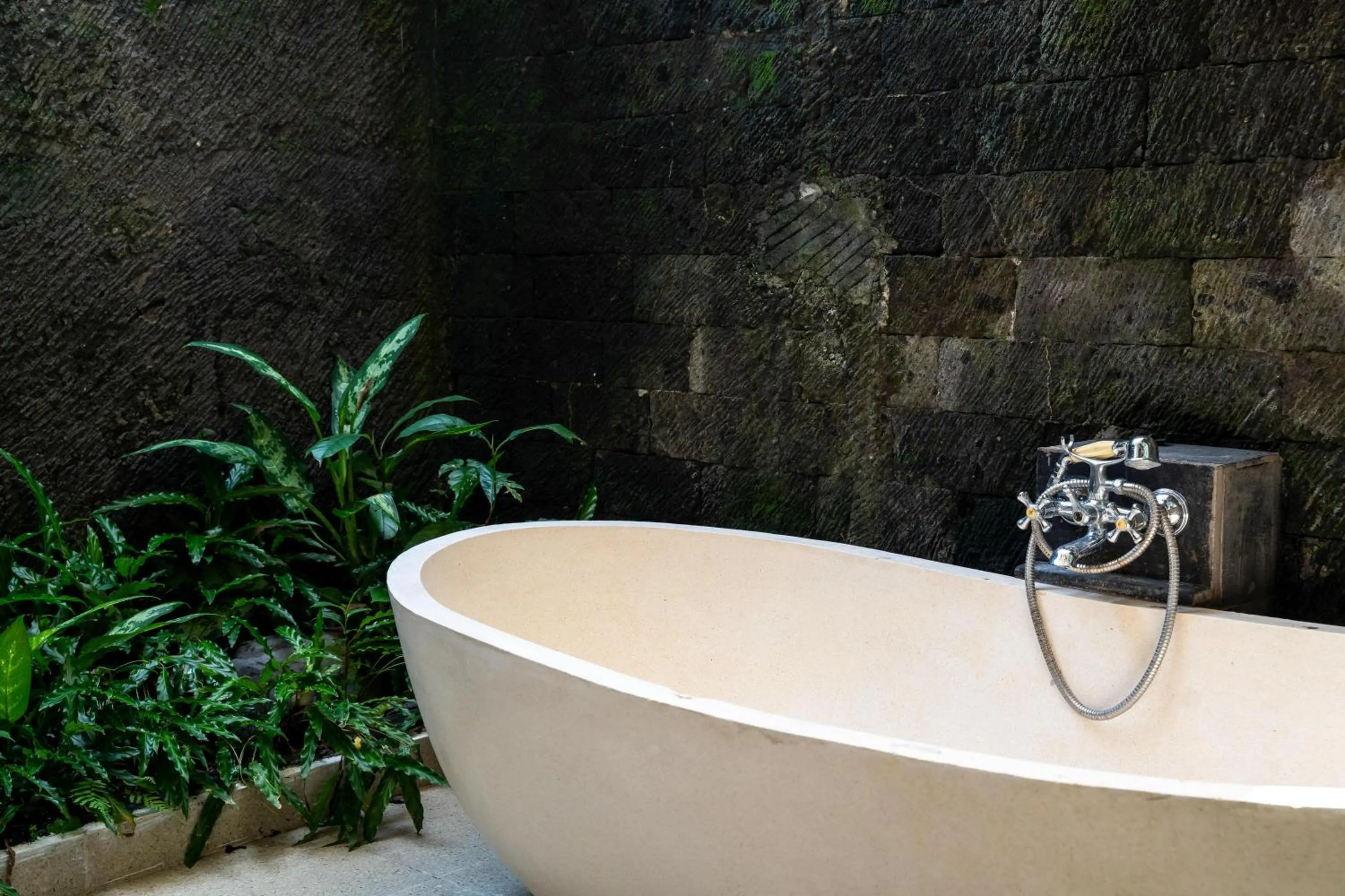 Bath in Natura Villa Ubud Bali