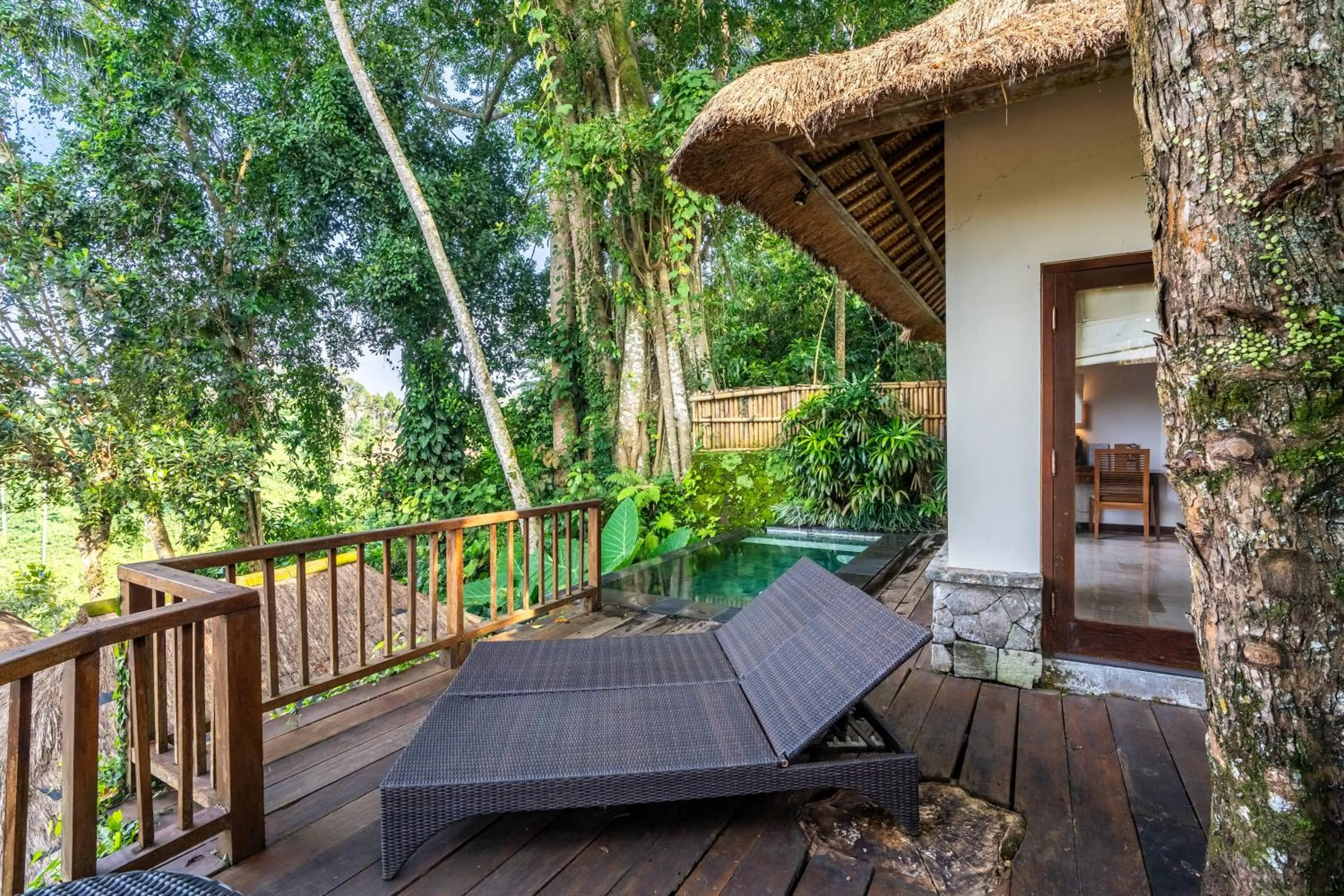 sunbed in Natura Villa Ubud Bali