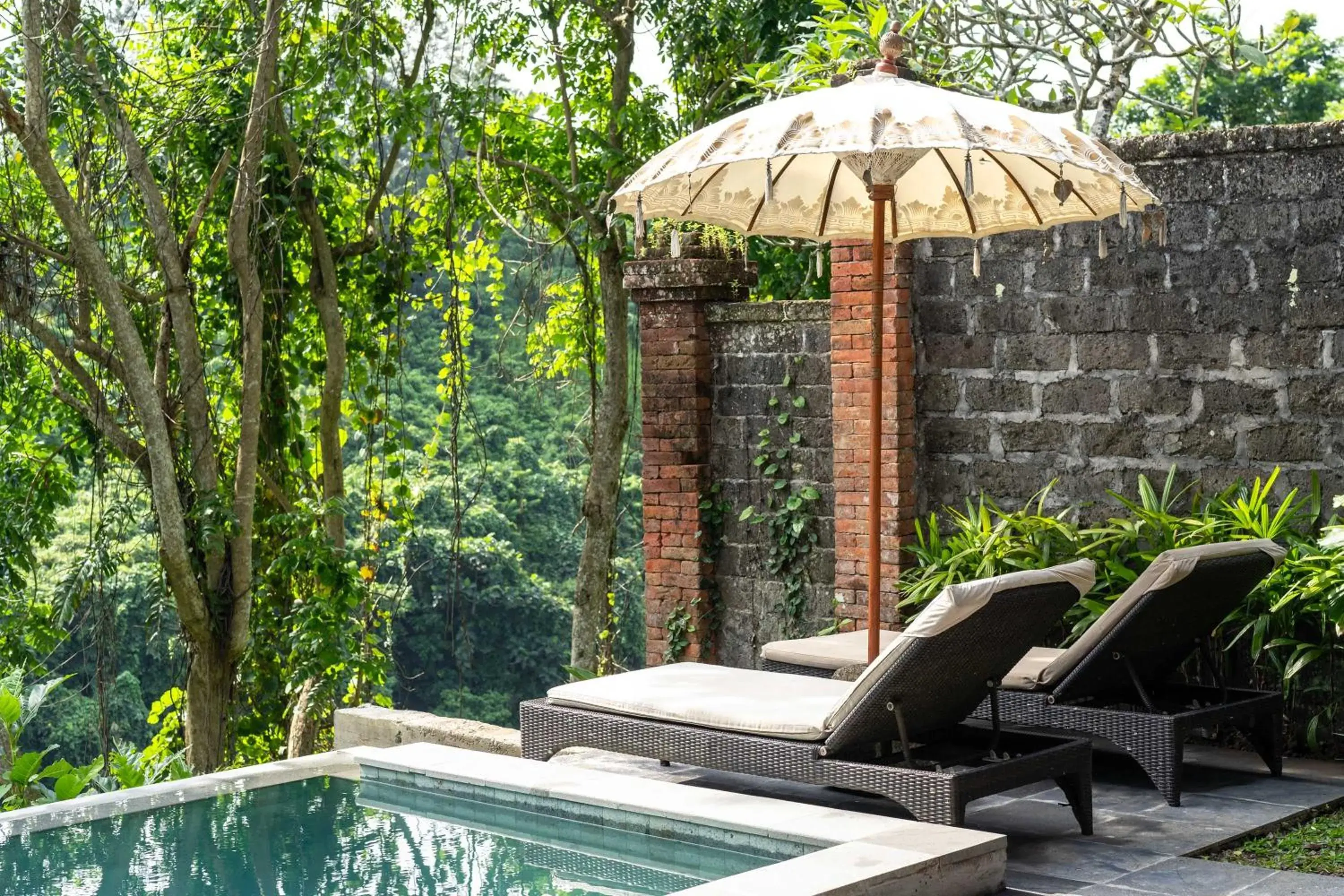 Swimming pool in Natura Villa Ubud Bali Swimming pool in Natura Villa Ubud Bali