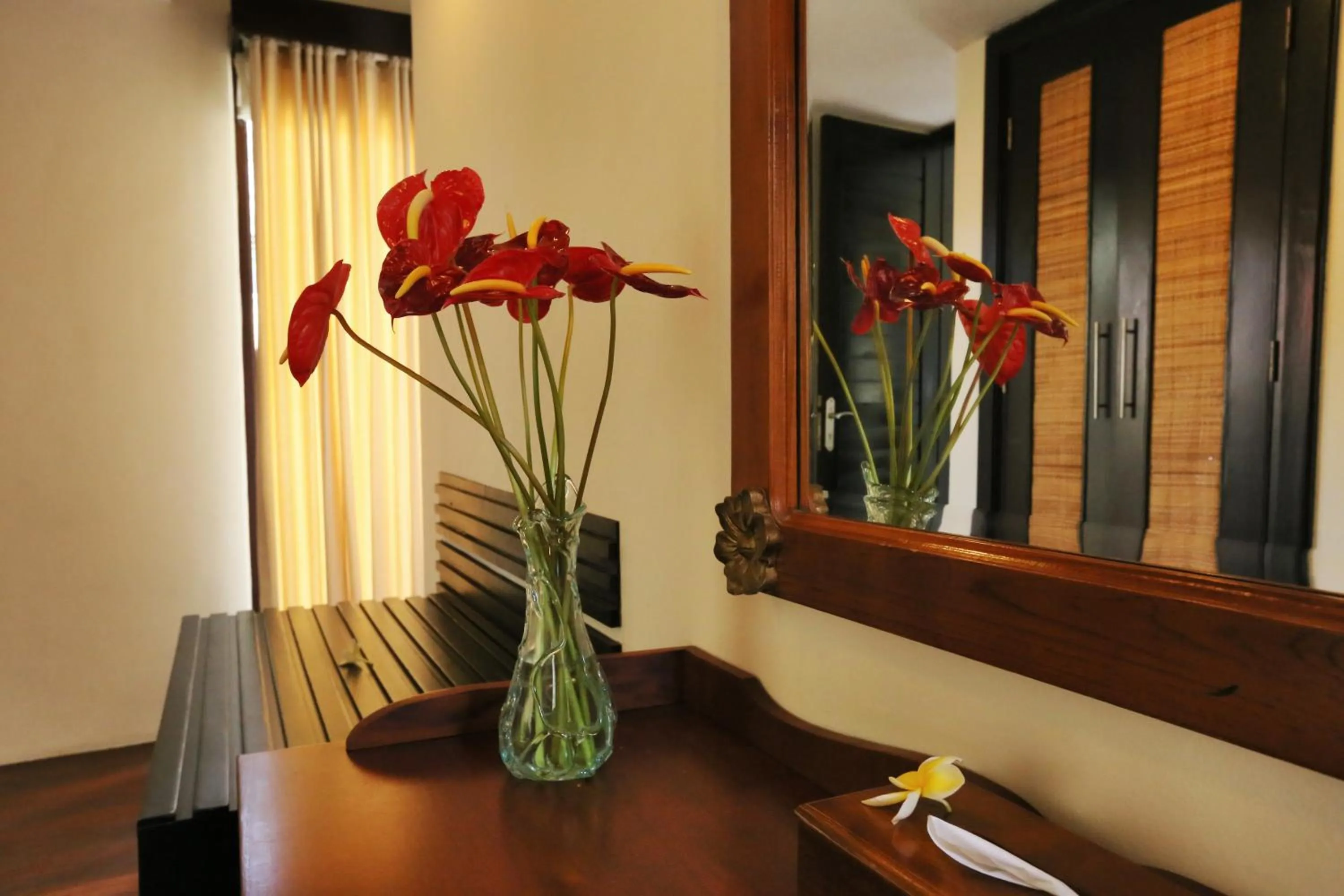 Decorative detail in The Sanyas Suite Bali