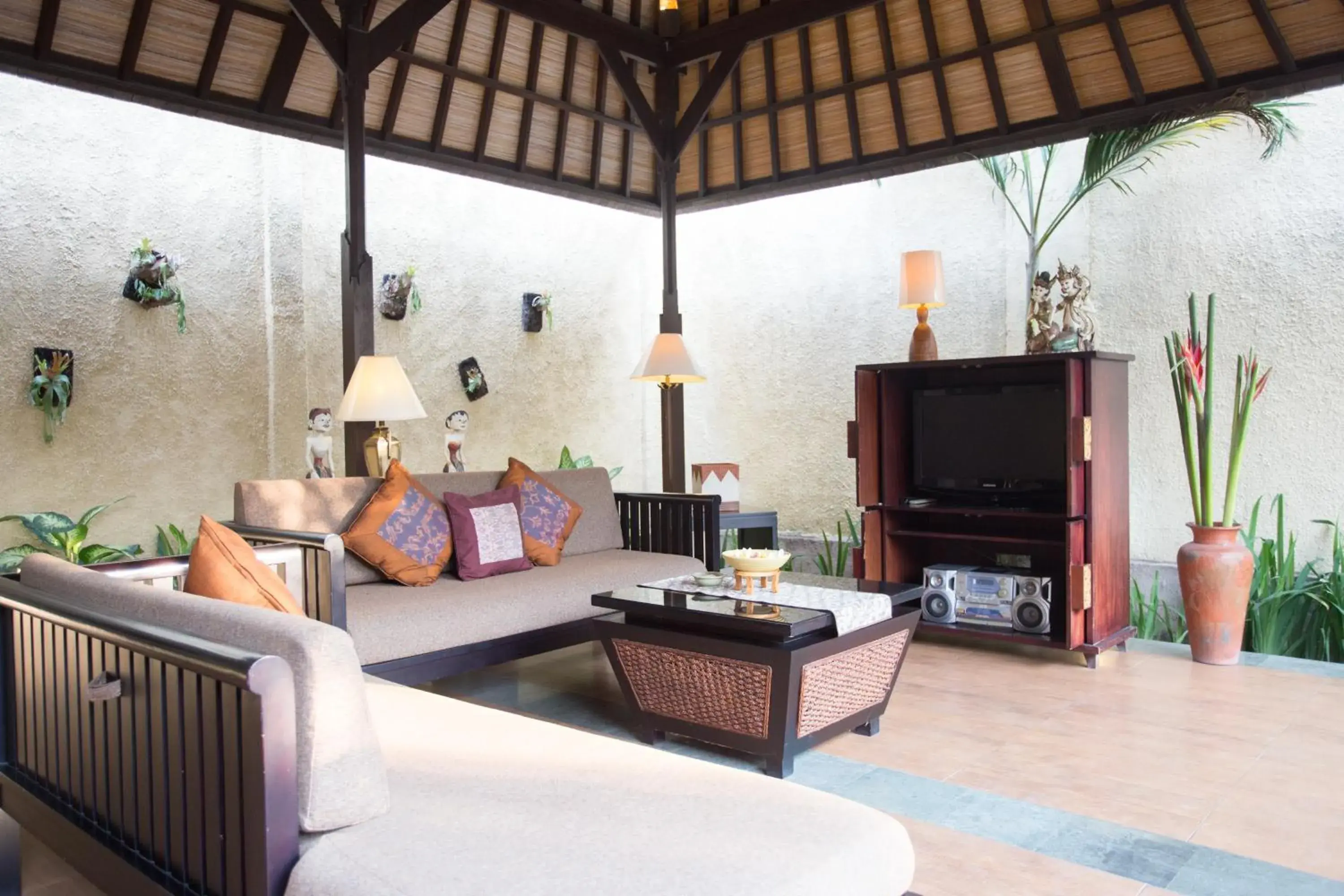 Living room in The Sanyas Suite Bali Living room in The Sanyas Suite Bali