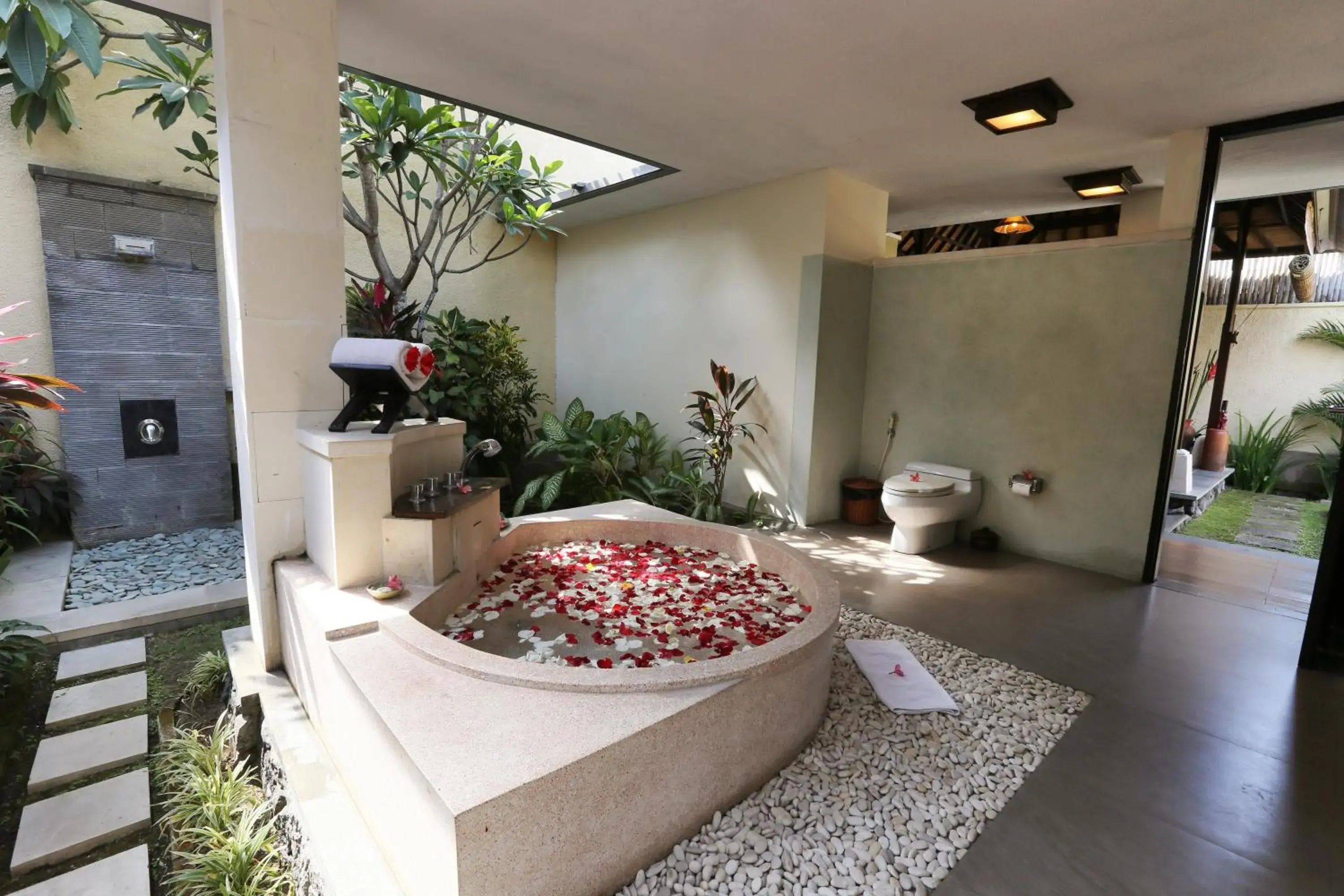 Bathroom in The Sanyas Suite Bali Bathroom in The Sanyas Suite Bali