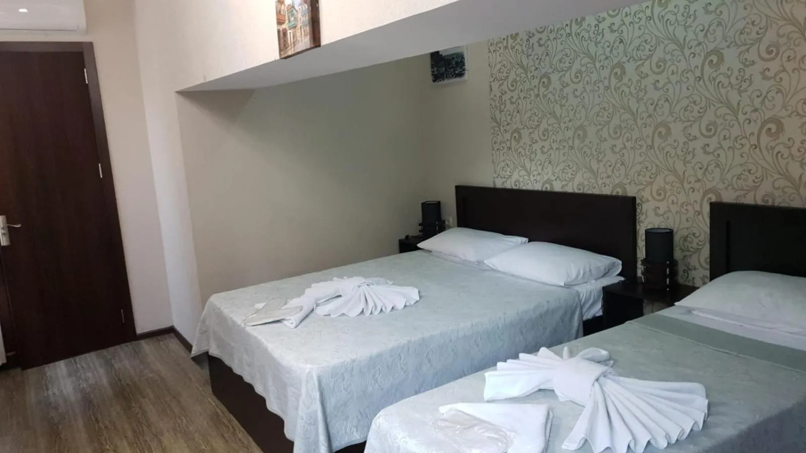 Bed in Nino's Hotel On Tsamebuli