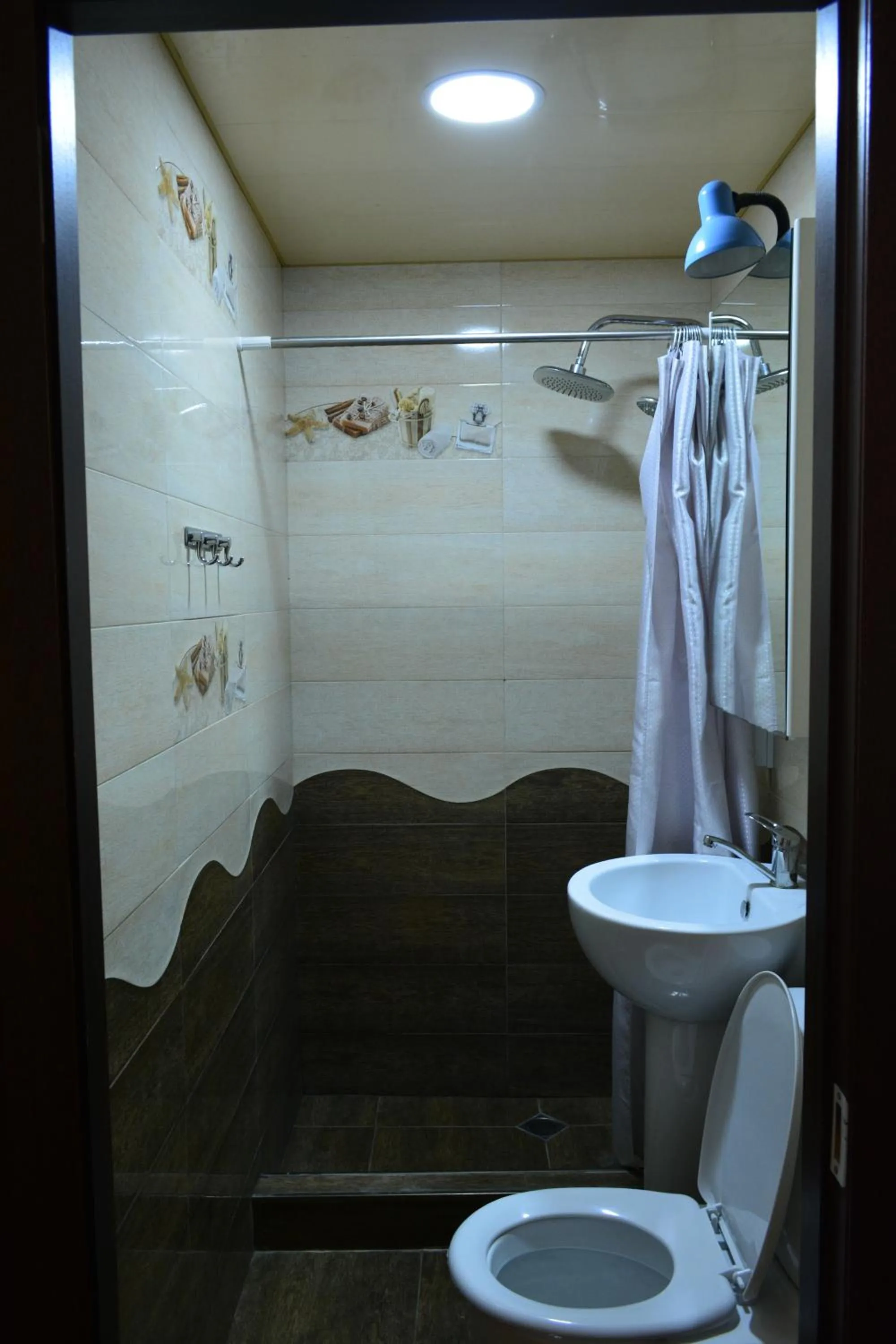 Shower in Nino's Hotel On Tsamebuli