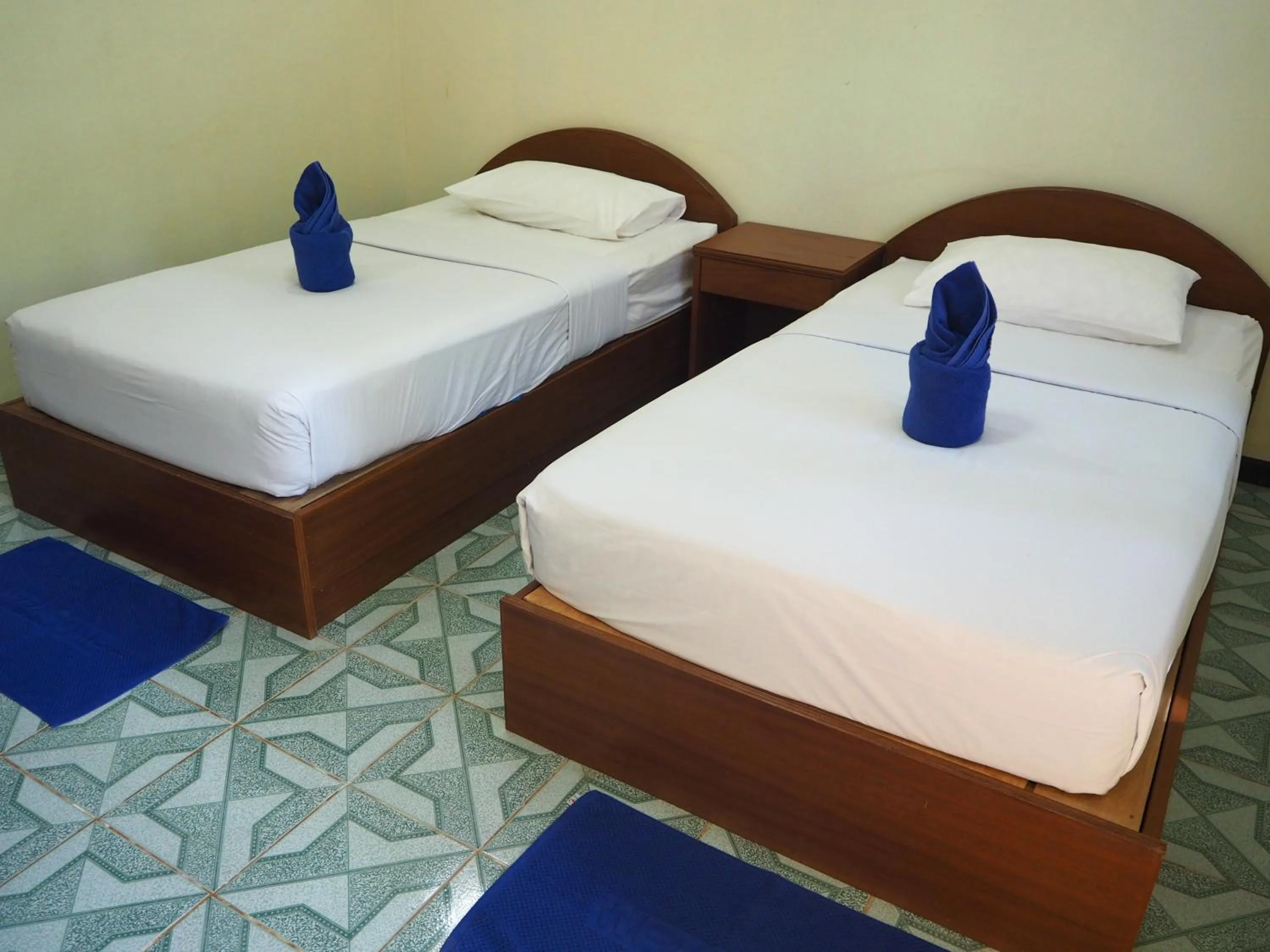 Bed in Ocean View Resort
