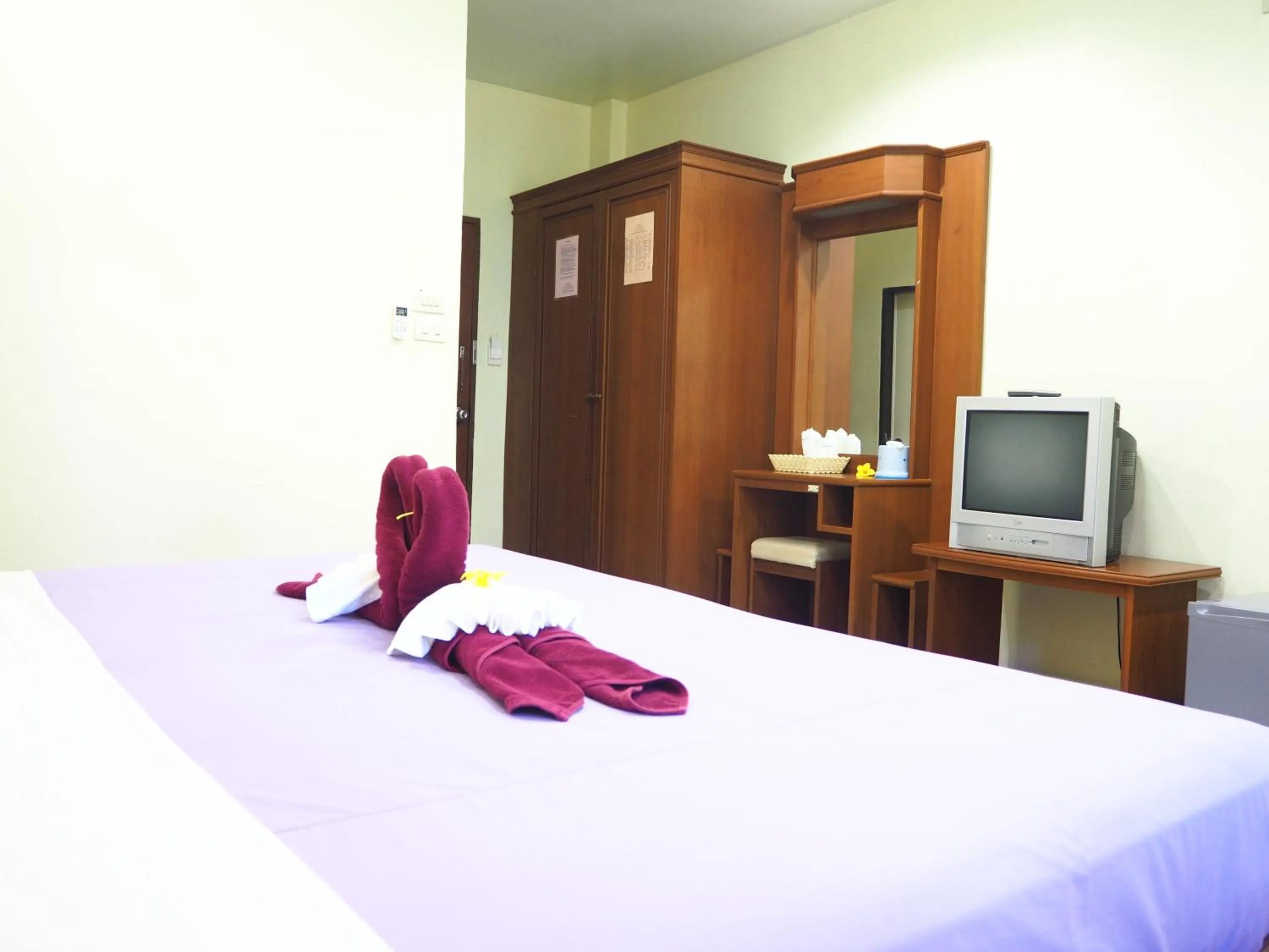 Bed in Ocean View Resort