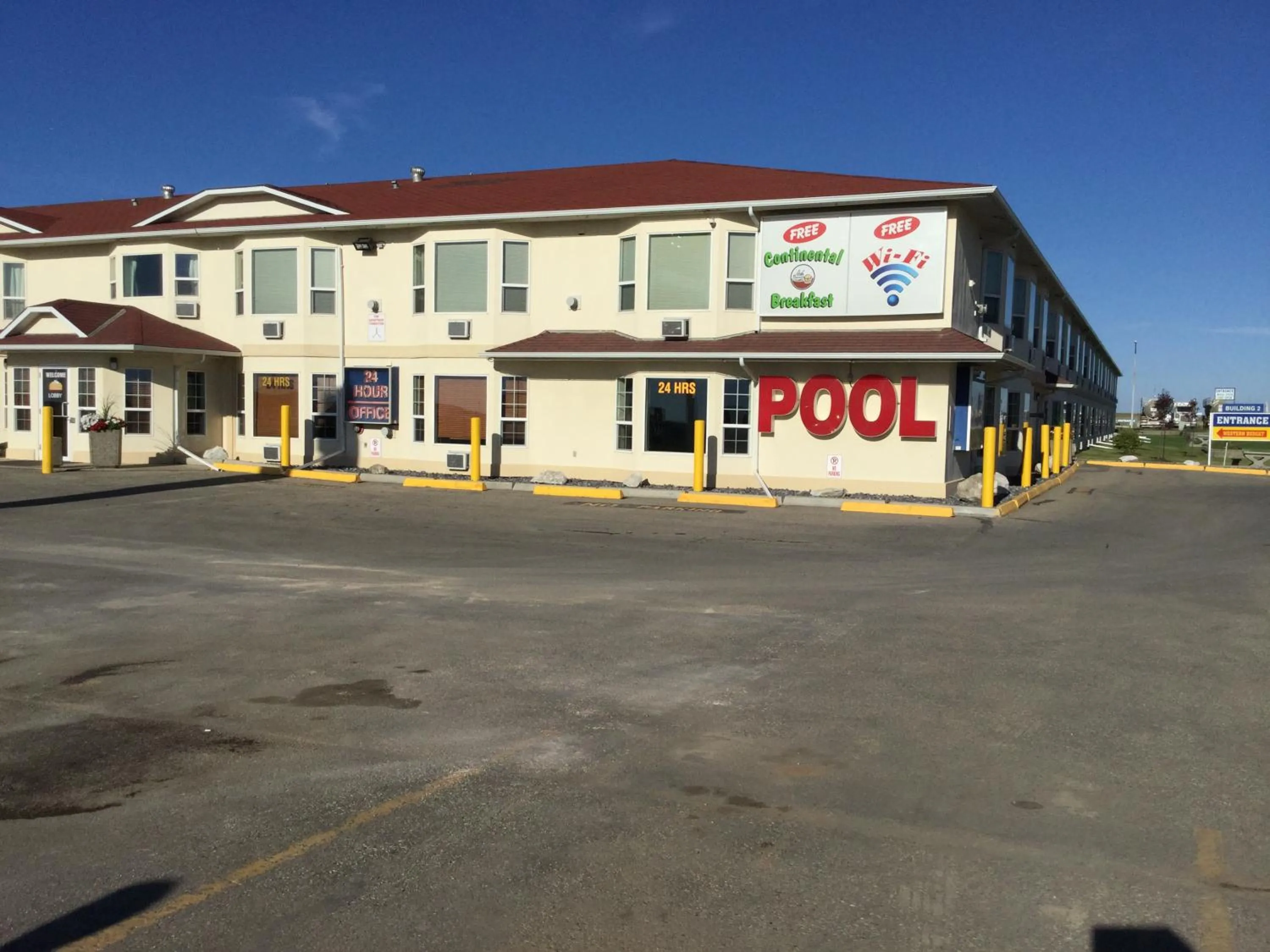 Facade/entrance in Western Budget Motel #2 Grande Prairie
