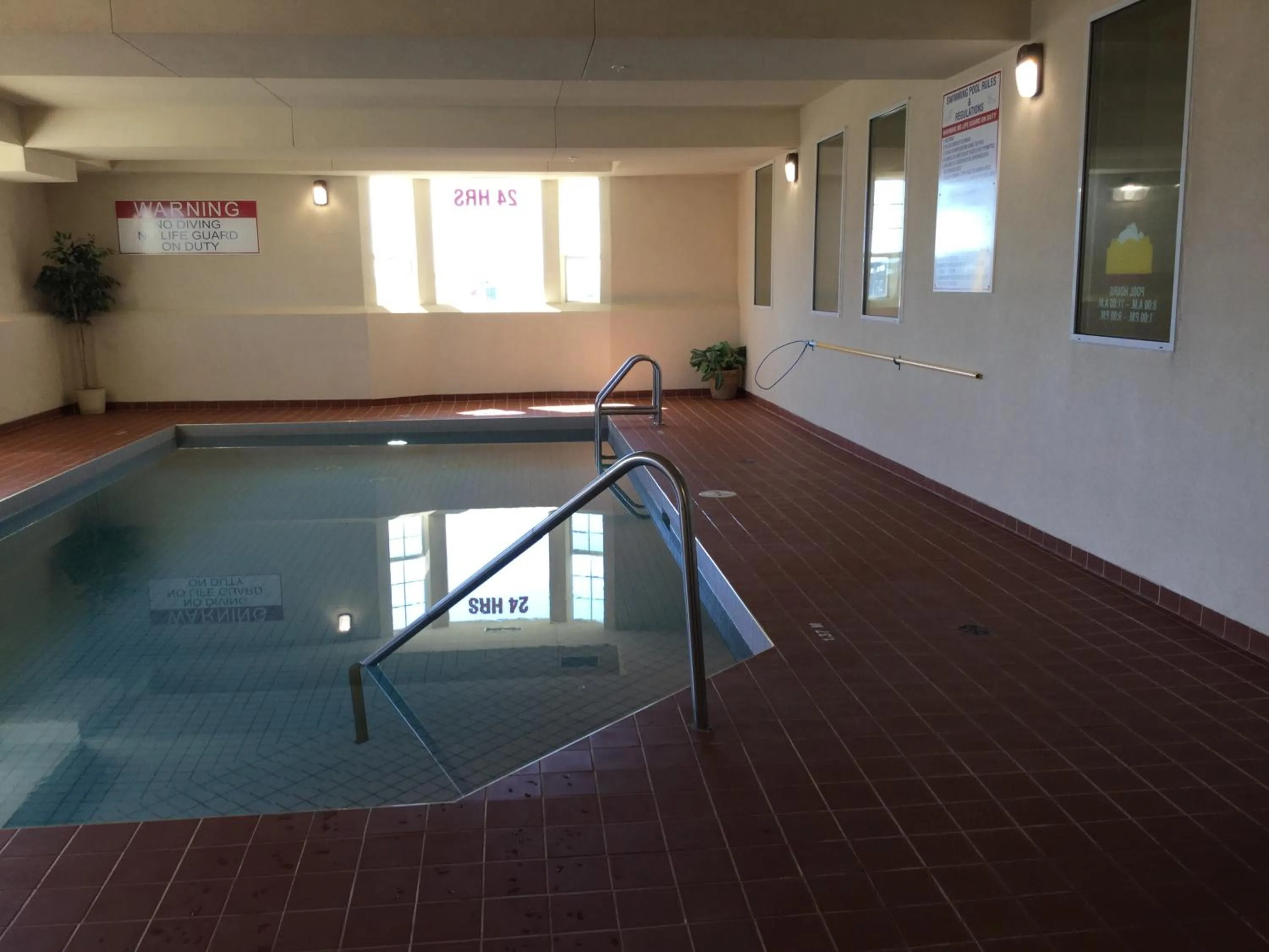 Swimming pool in Western Budget Motel #2 Grande Prairie