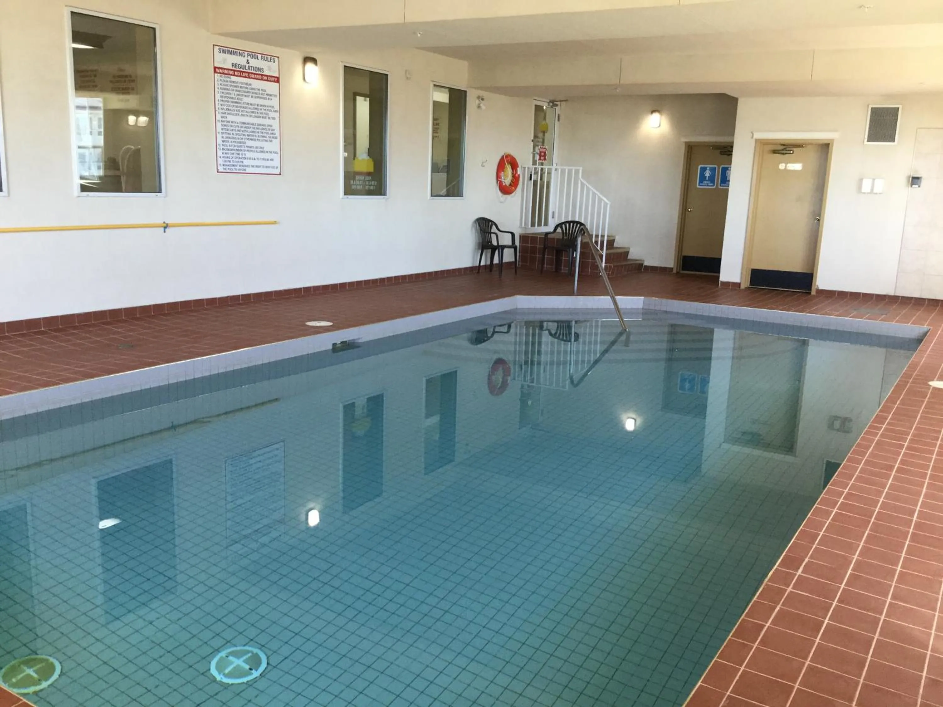 Swimming pool in Western Budget Motel #2 Grande Prairie