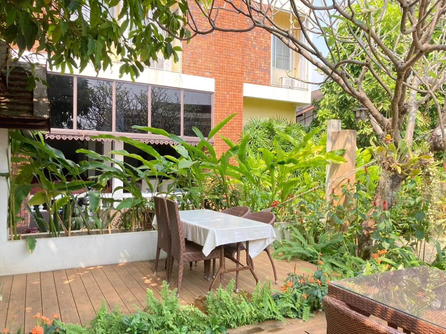 Garden view in Wiriya House