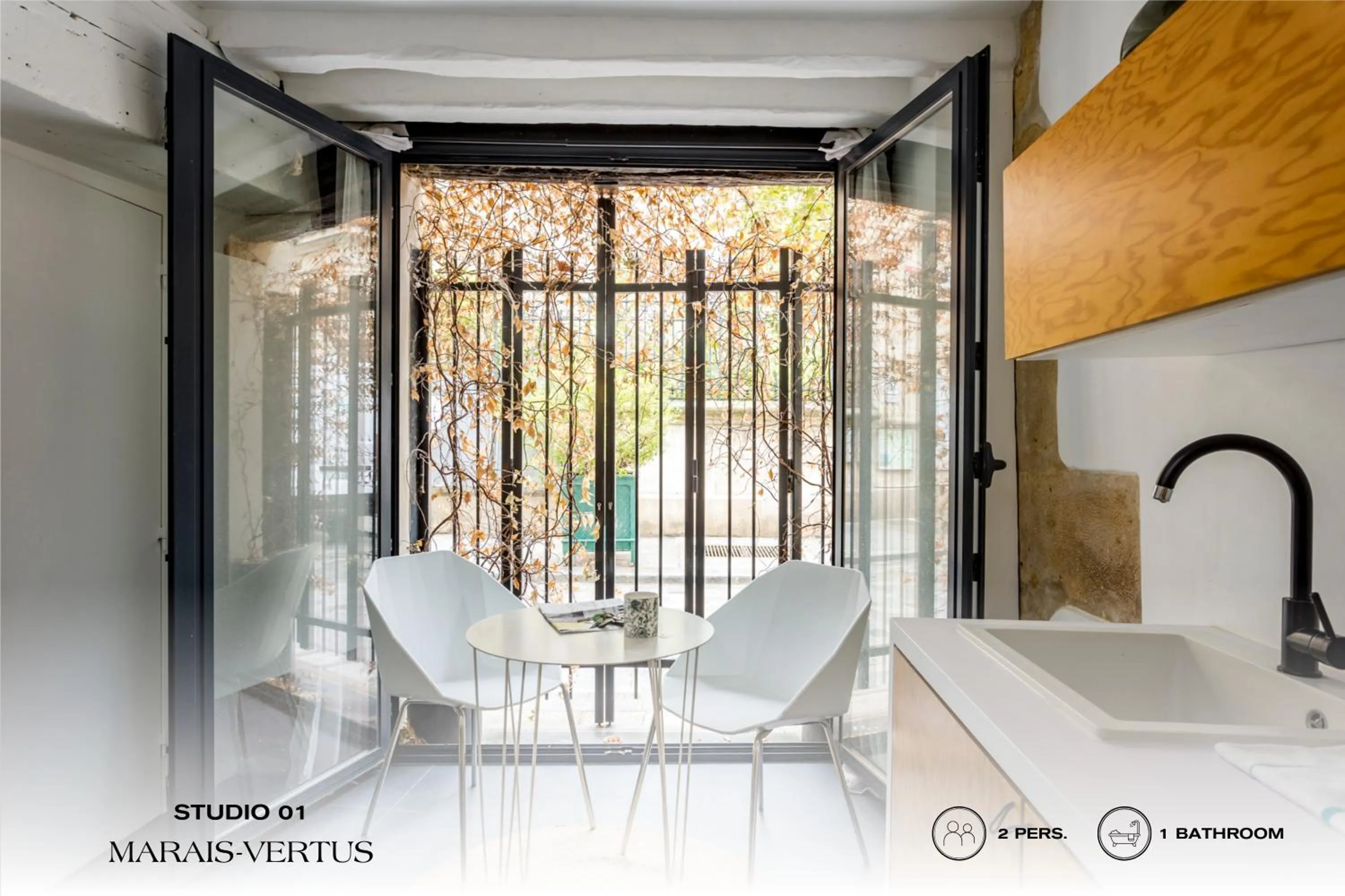 Dining area in Beauquartier - Marais Vertus