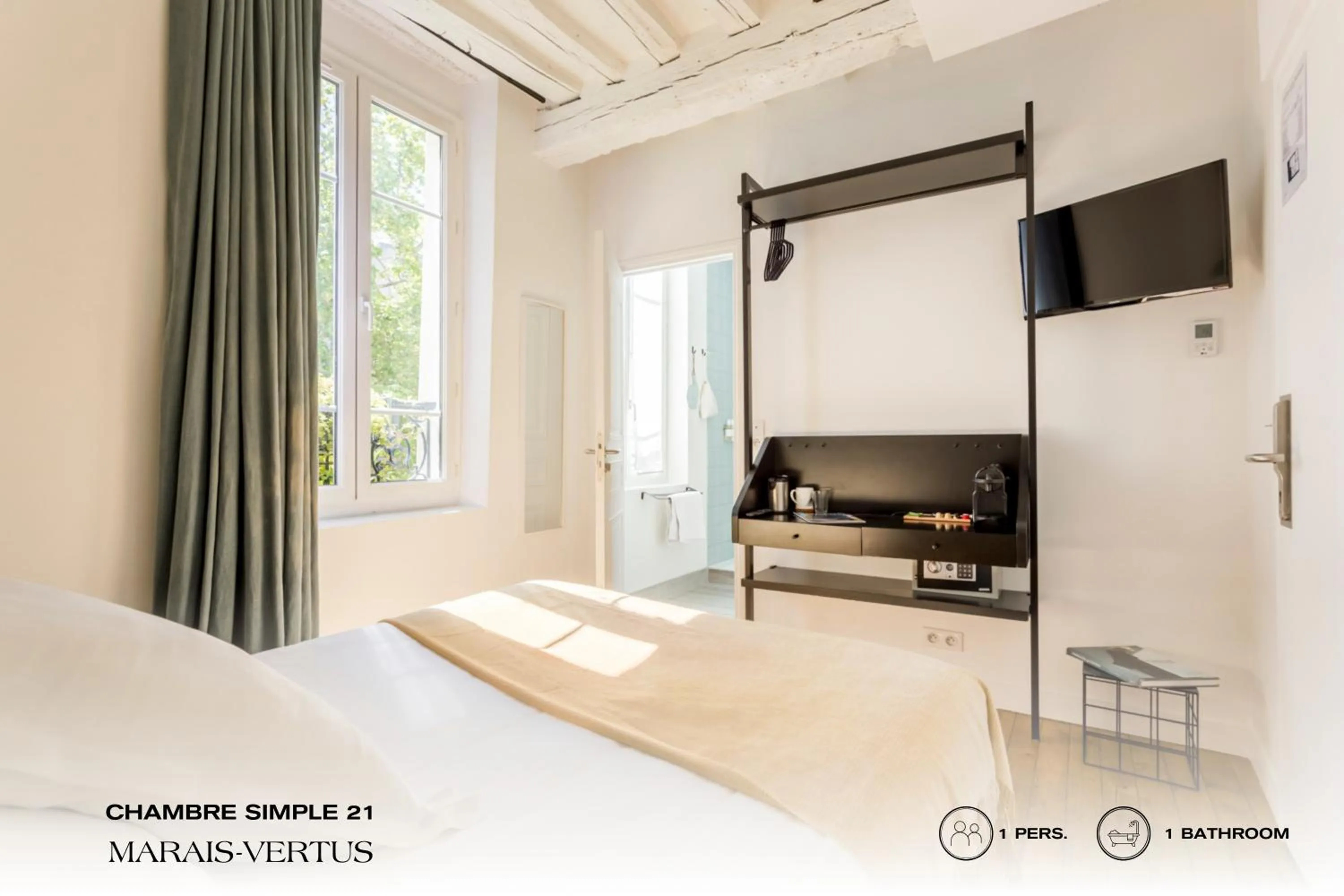 Bed in Beauquartier - Marais Vertus