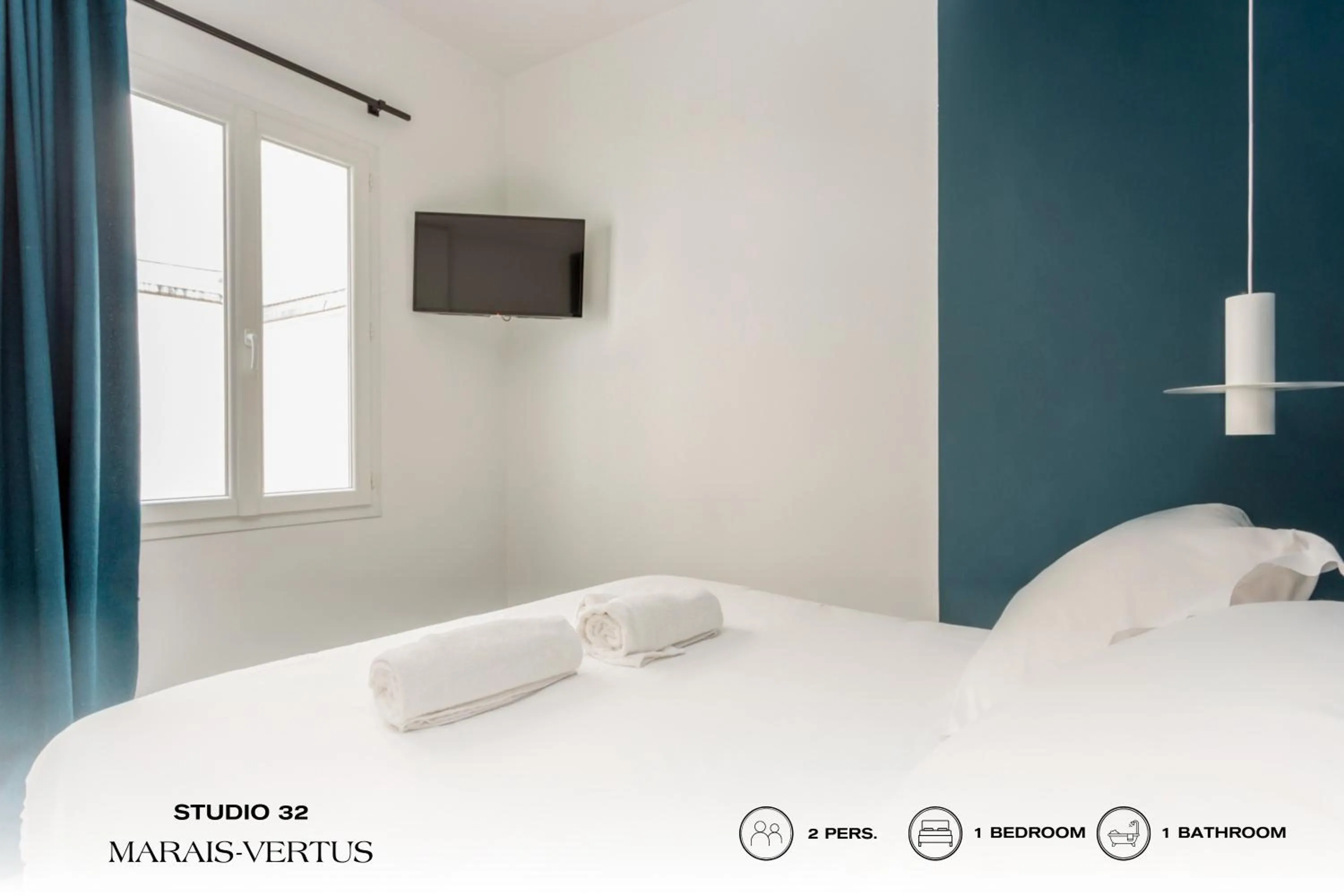 Bedroom, Bed in Beauquartier - Marais Vertus