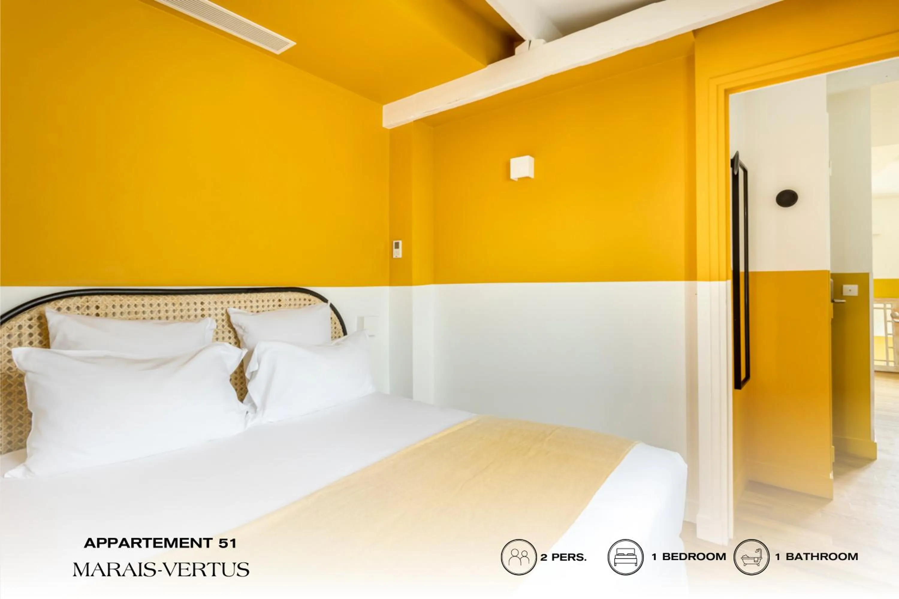 Bed in Beauquartier - Marais Vertus