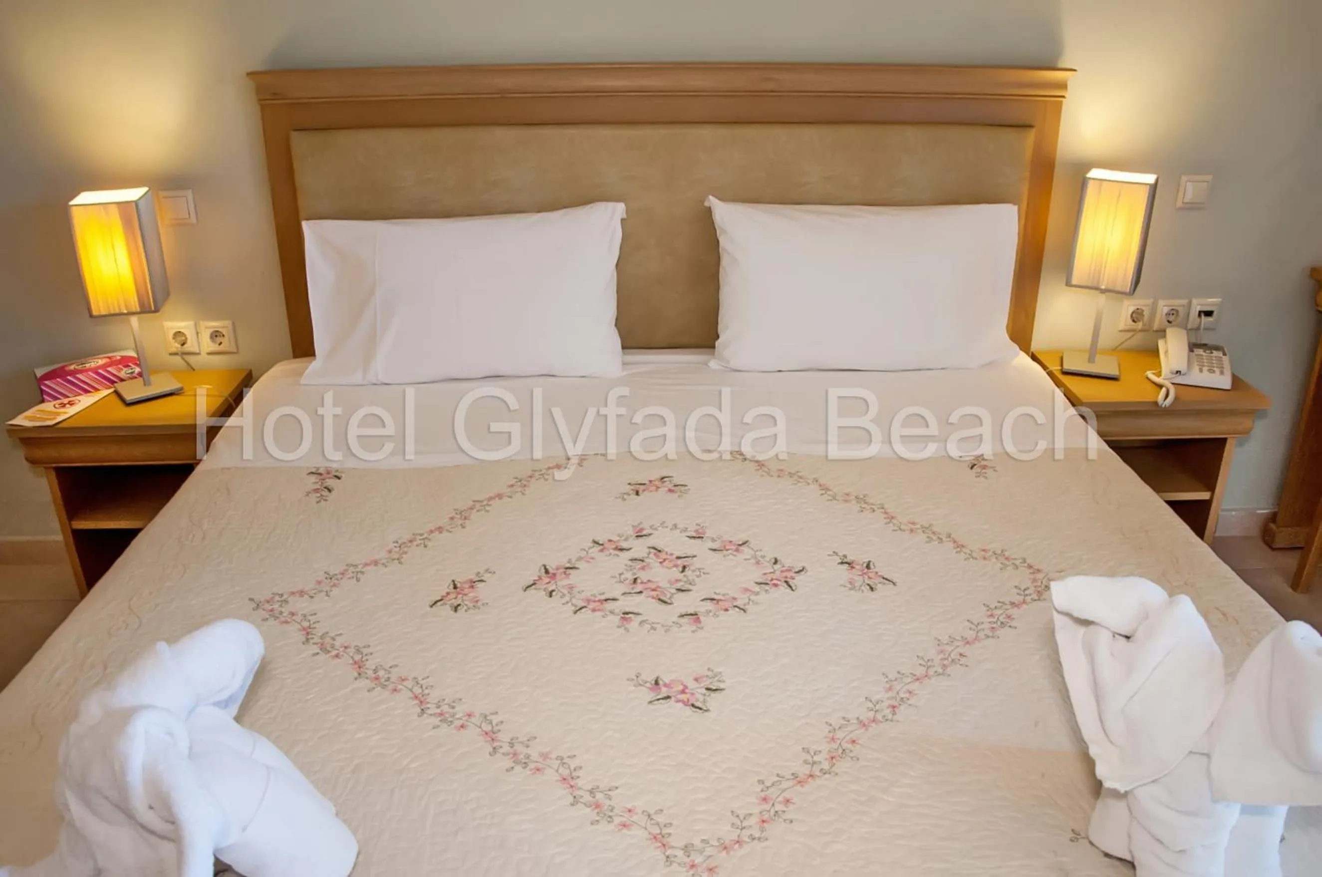Bed in Glyfada Beach Hotel