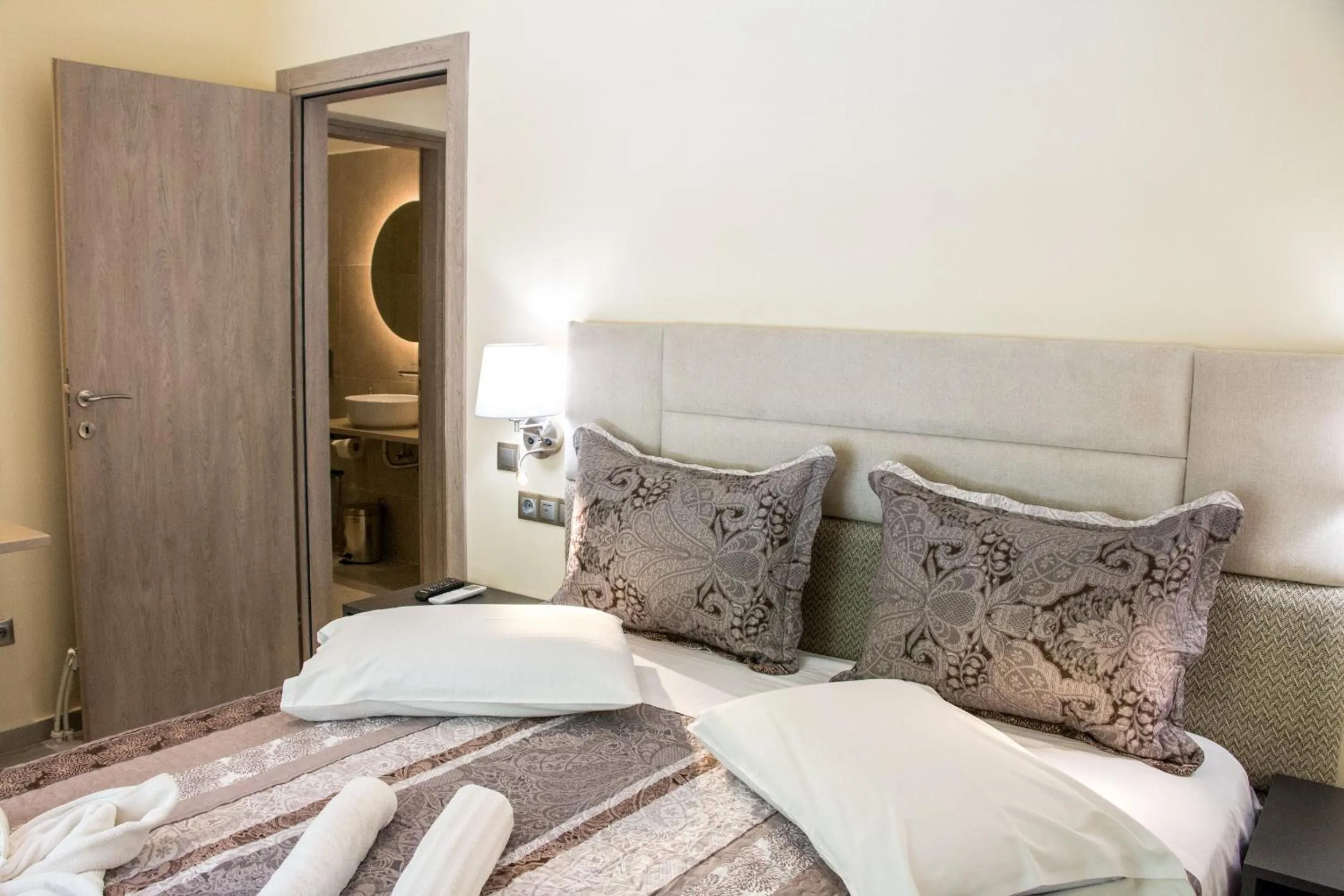 Bed in Glyfada Beach Hotel