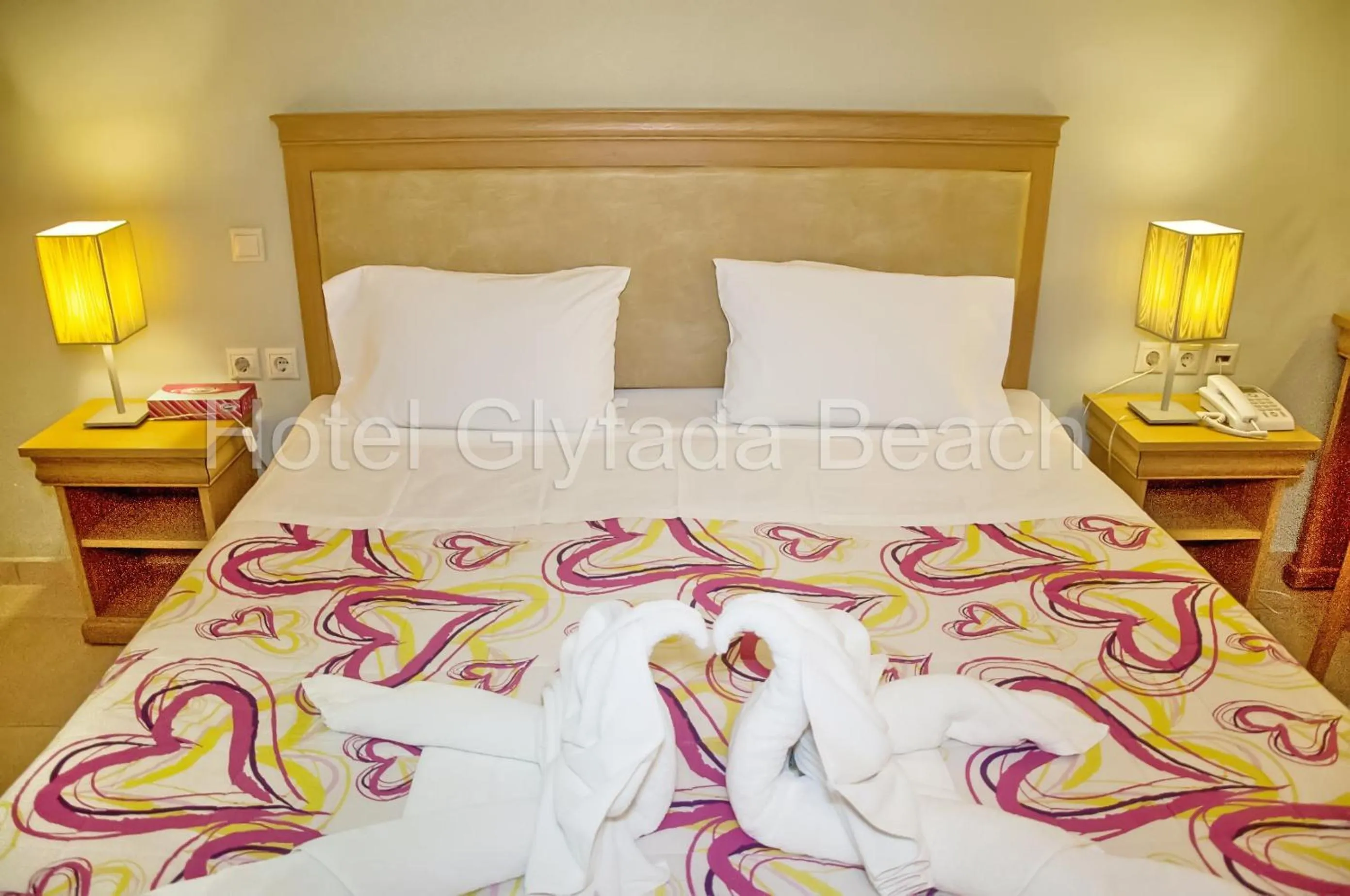 Bed in Glyfada Beach Hotel