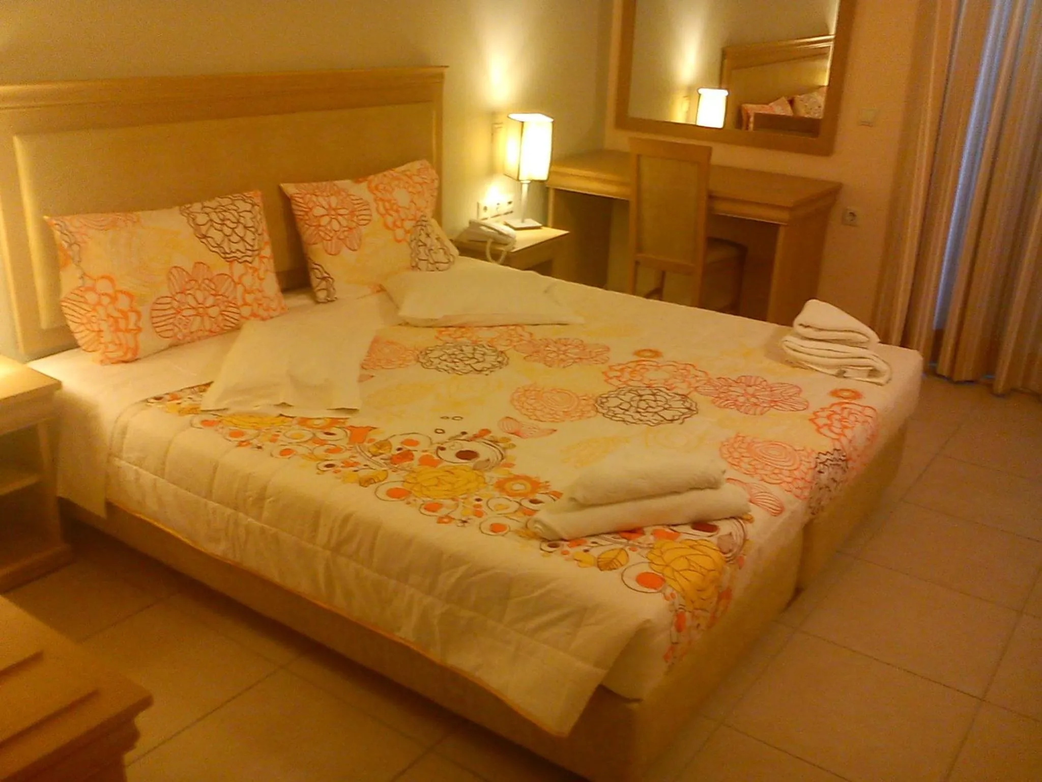Bed in Glyfada Beach Hotel