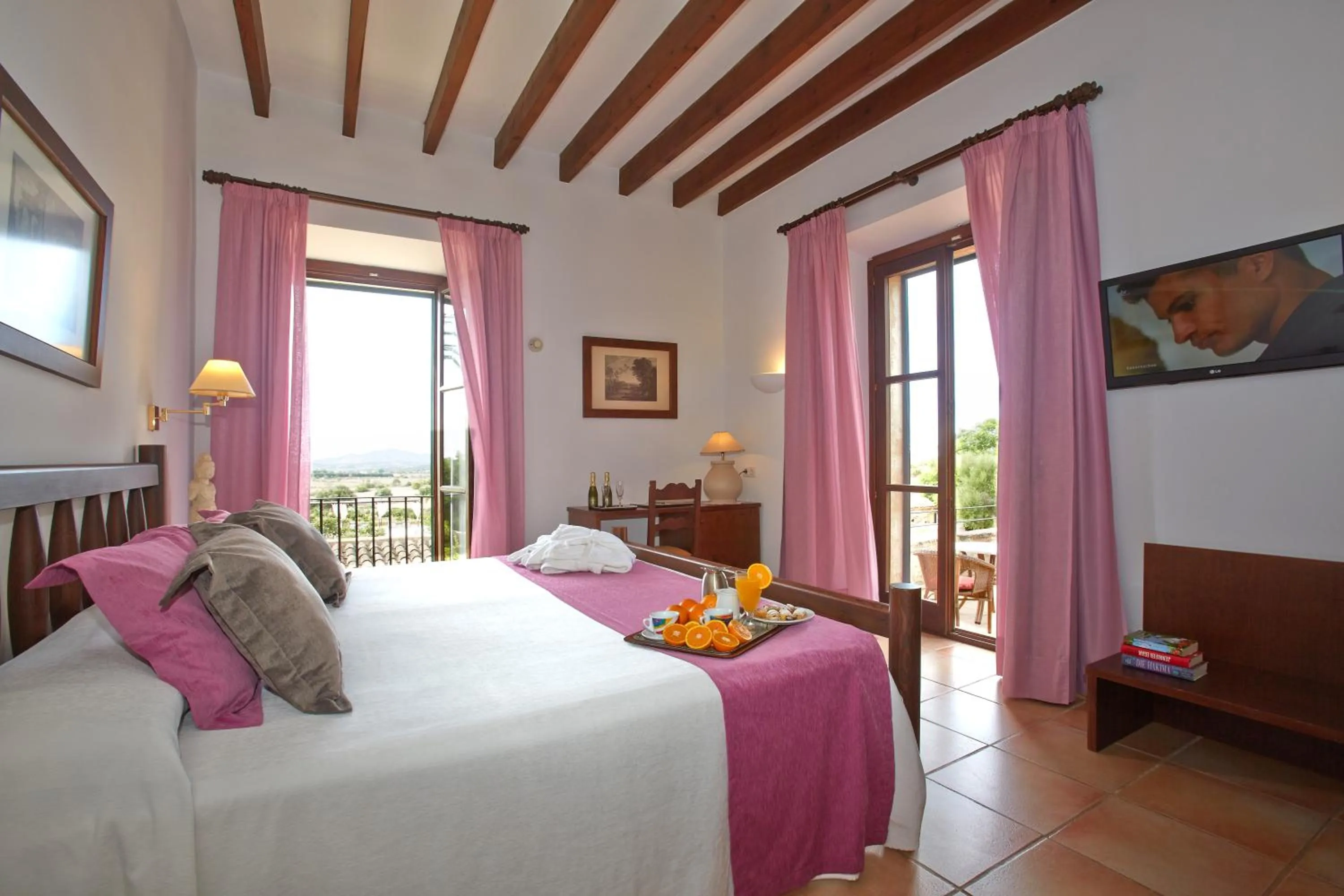 Bedroom, Bed in Hotel Son Trobat Wellness & Spa