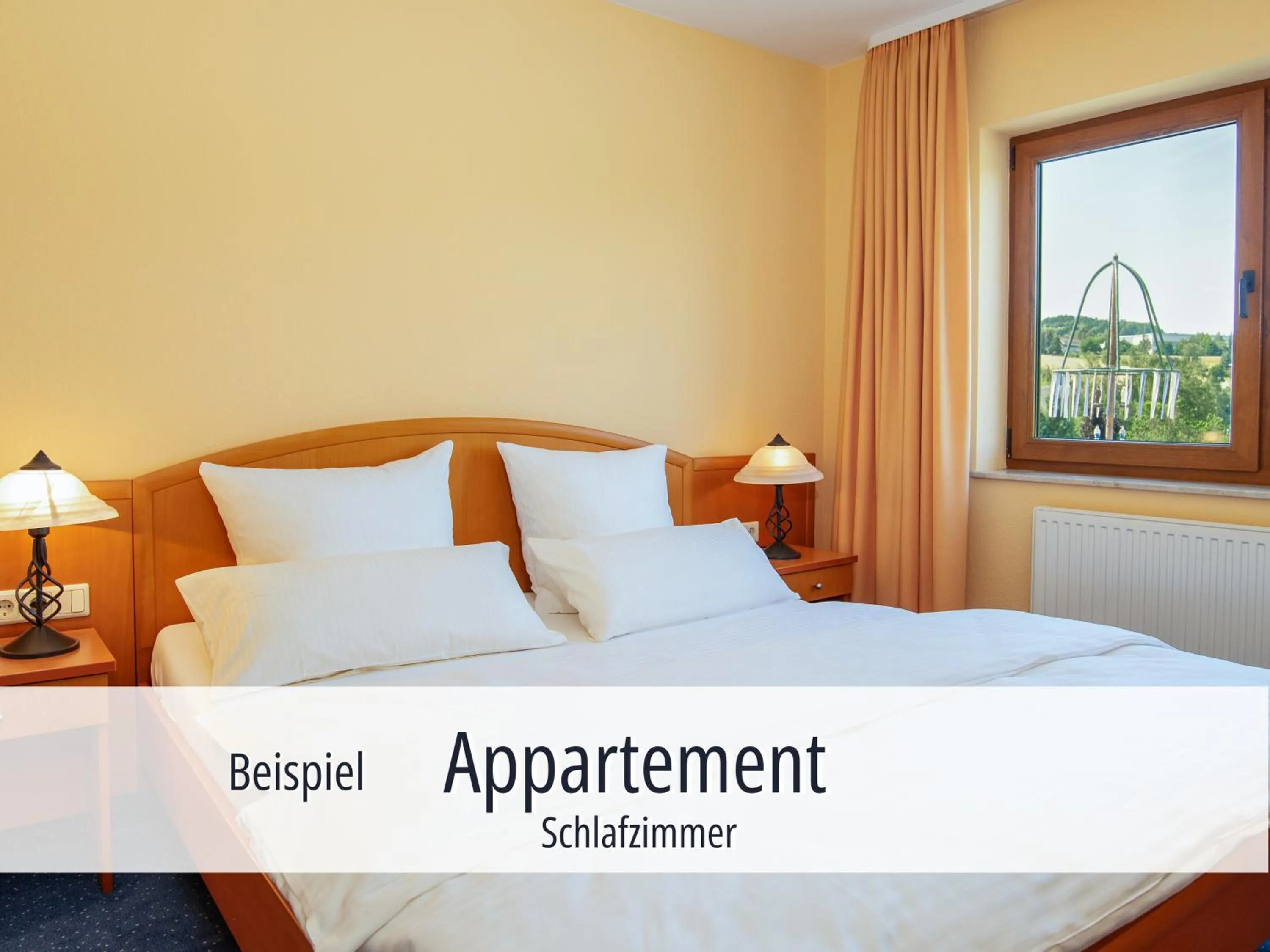 Bed in Hotel Am Kurhaus mit erstem Ayurveda Center Sachsens - direkt am Gesundheitsbad ACTINON & Kurpark