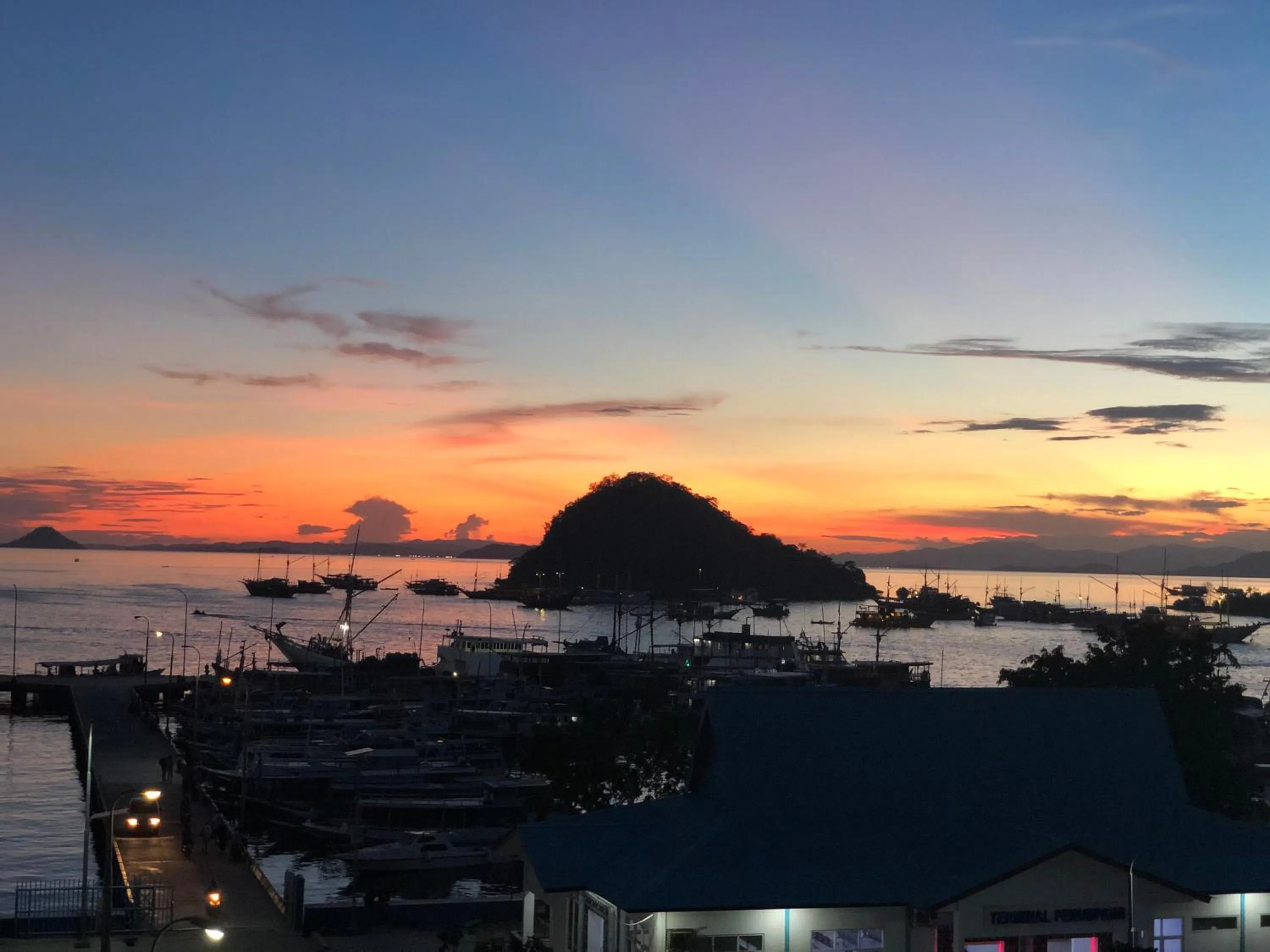 Sunset in Blue Ocean Hotel