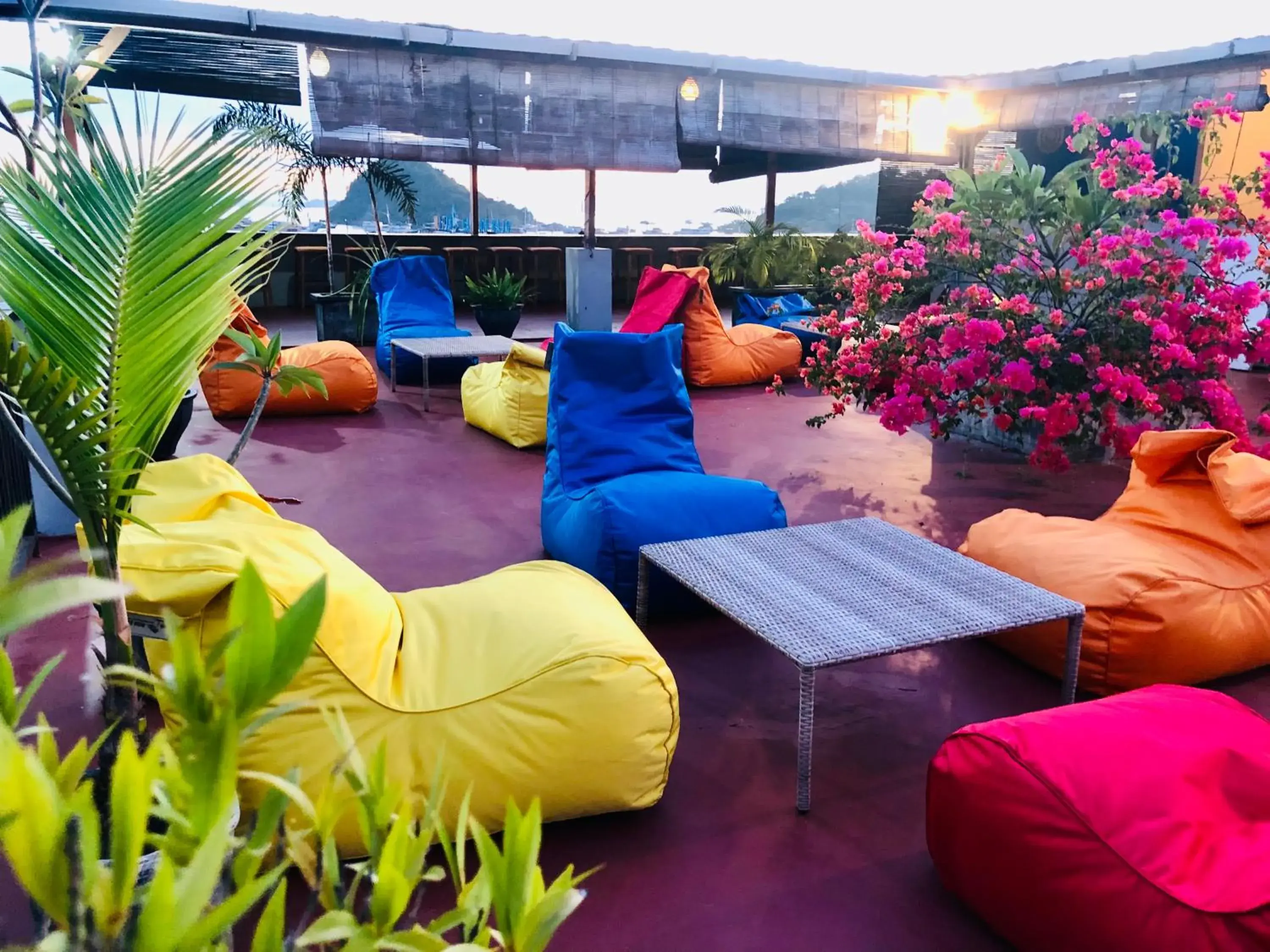 Garden view in Blue Ocean Hotel Garden view in Blue Ocean Hotel