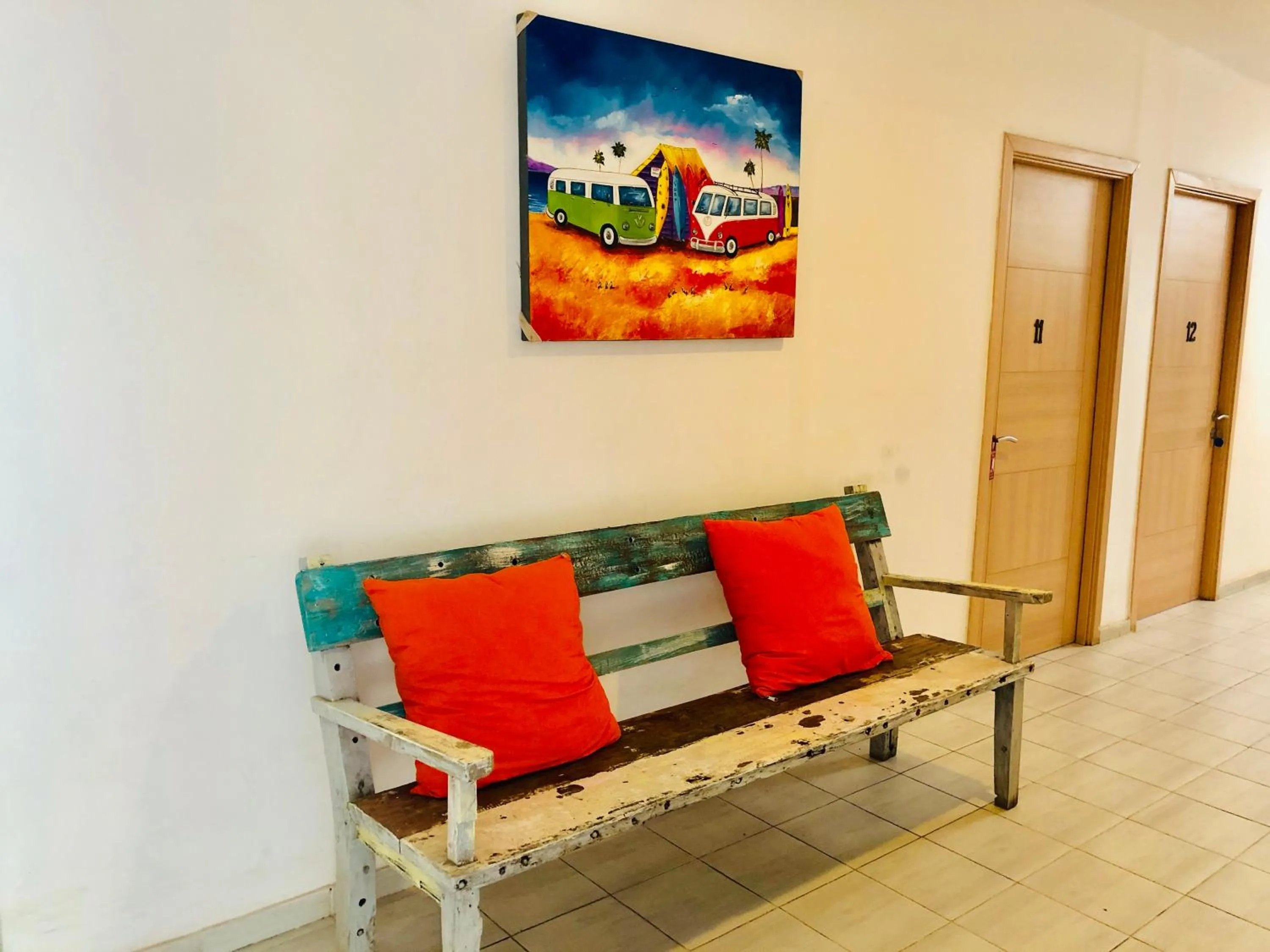 Seating area in Blue Ocean Hotel