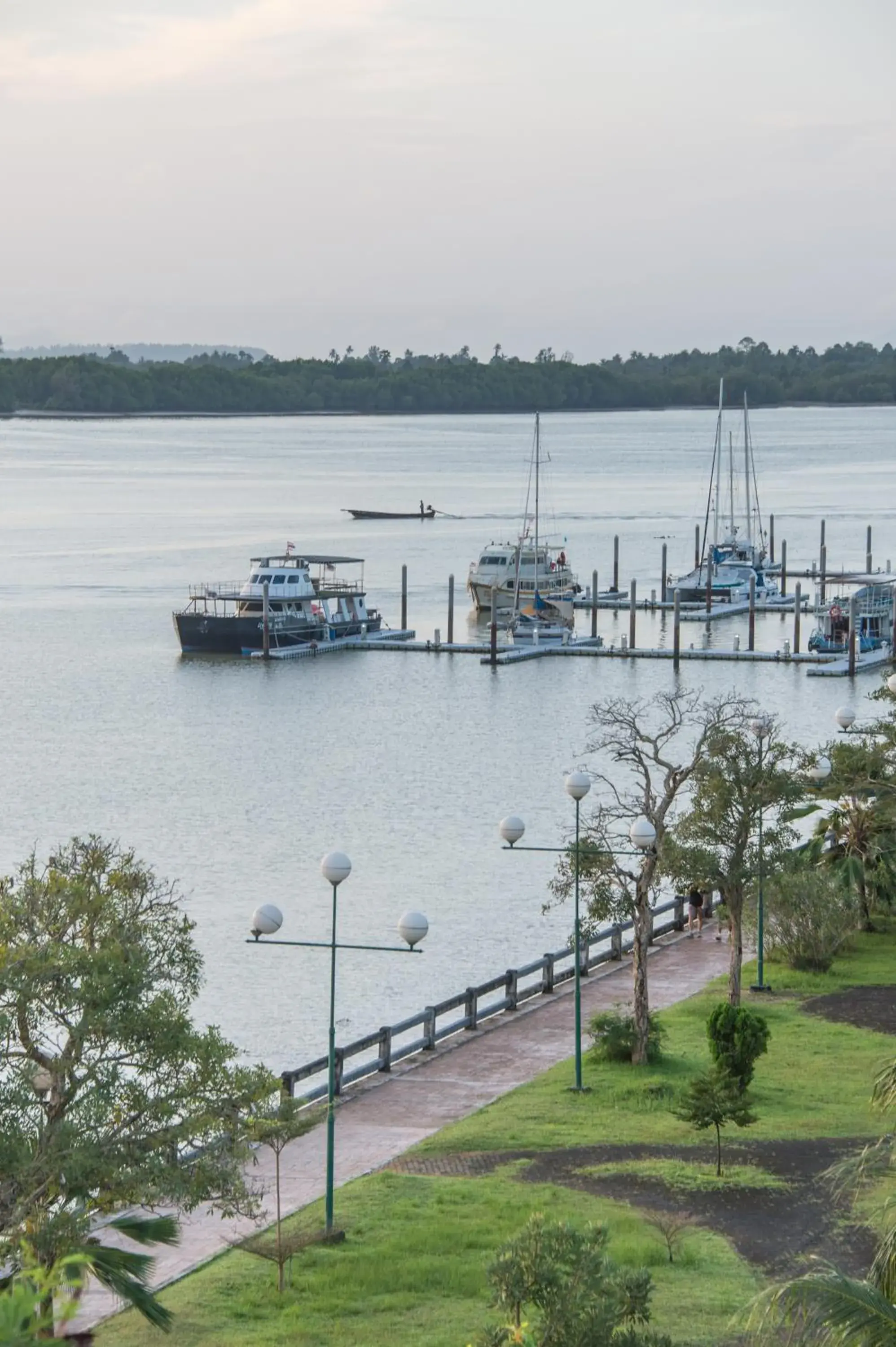 Bird's eye view in Krabi City Seaview Hotel Bird's eye view in Krabi City Seaview Hotel