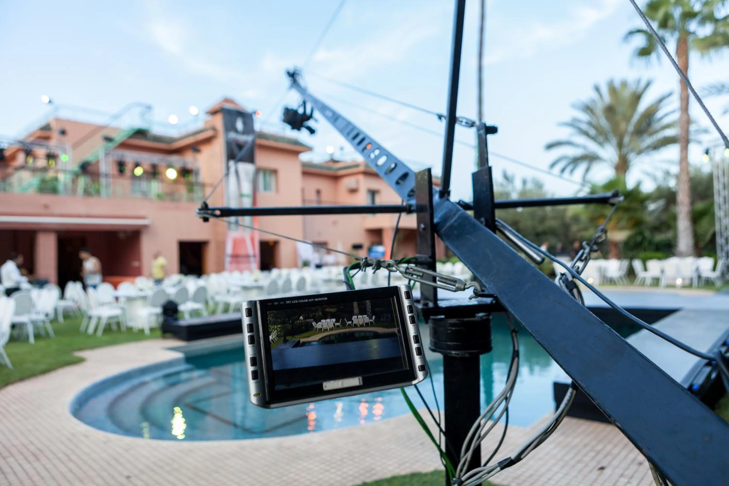 Evening entertainment in Villa Des 3 Golfs