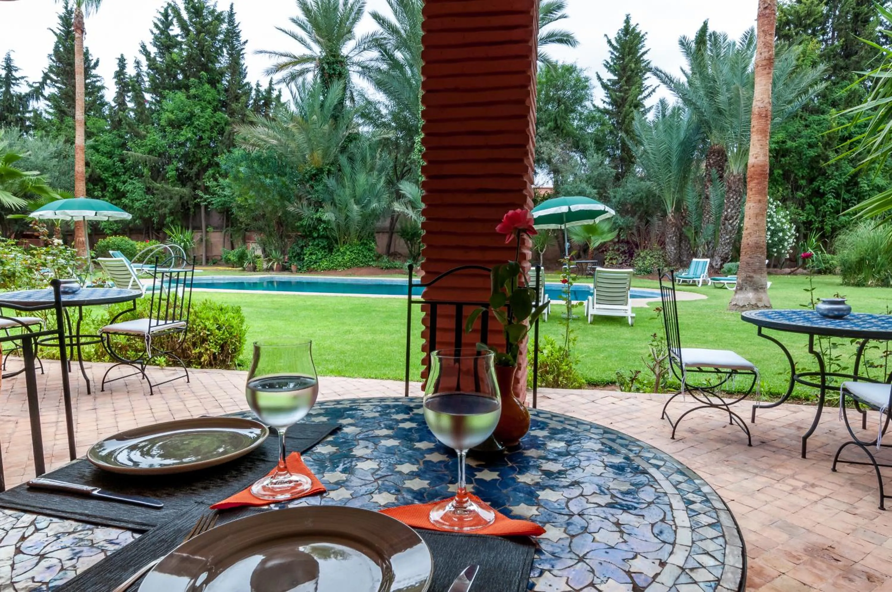 Garden view in Villa Des 3 Golfs