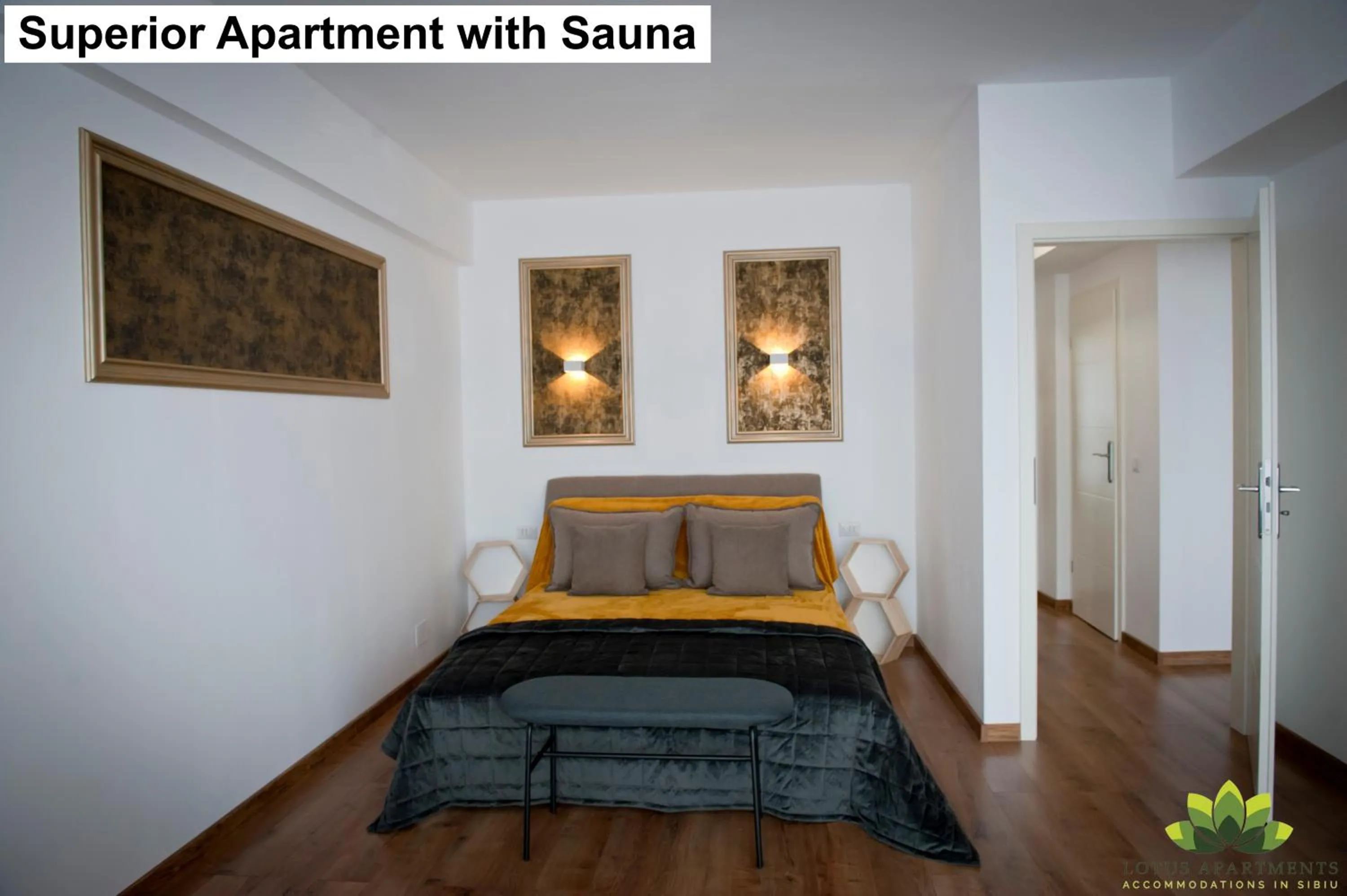 Bedroom, Bed in Sibiu Lotus Apartments