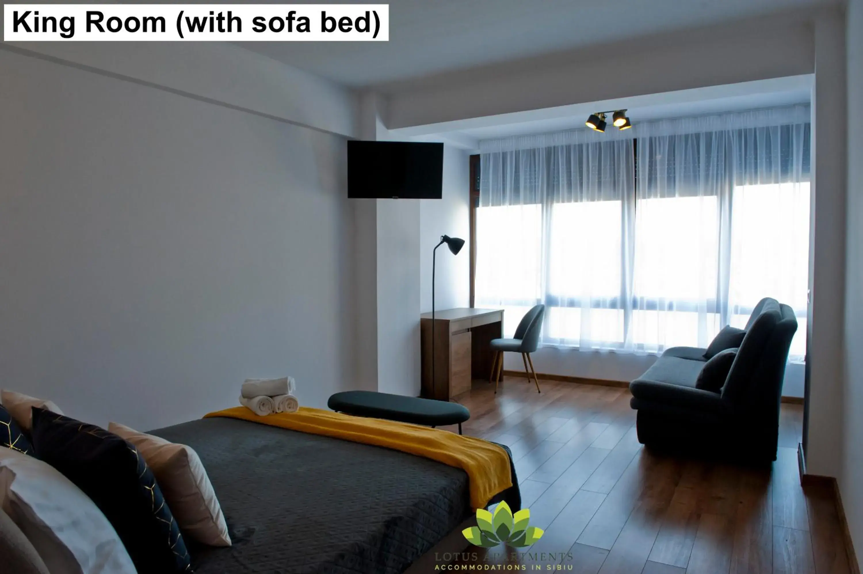 King Room in Sibiu Lotus Apartments King Room in Sibiu Lotus Apartments