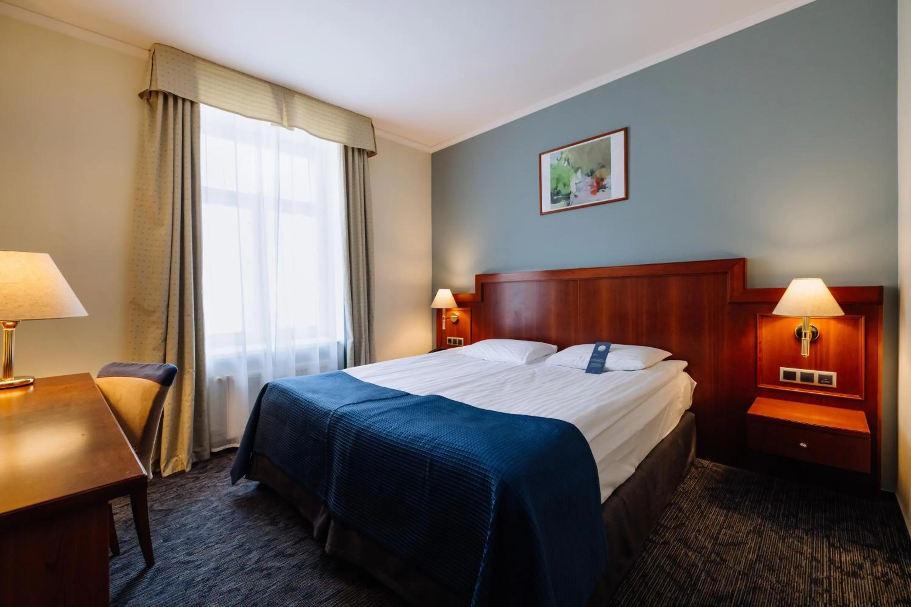 Bedroom, Bed in Hestia Hotel Jugend