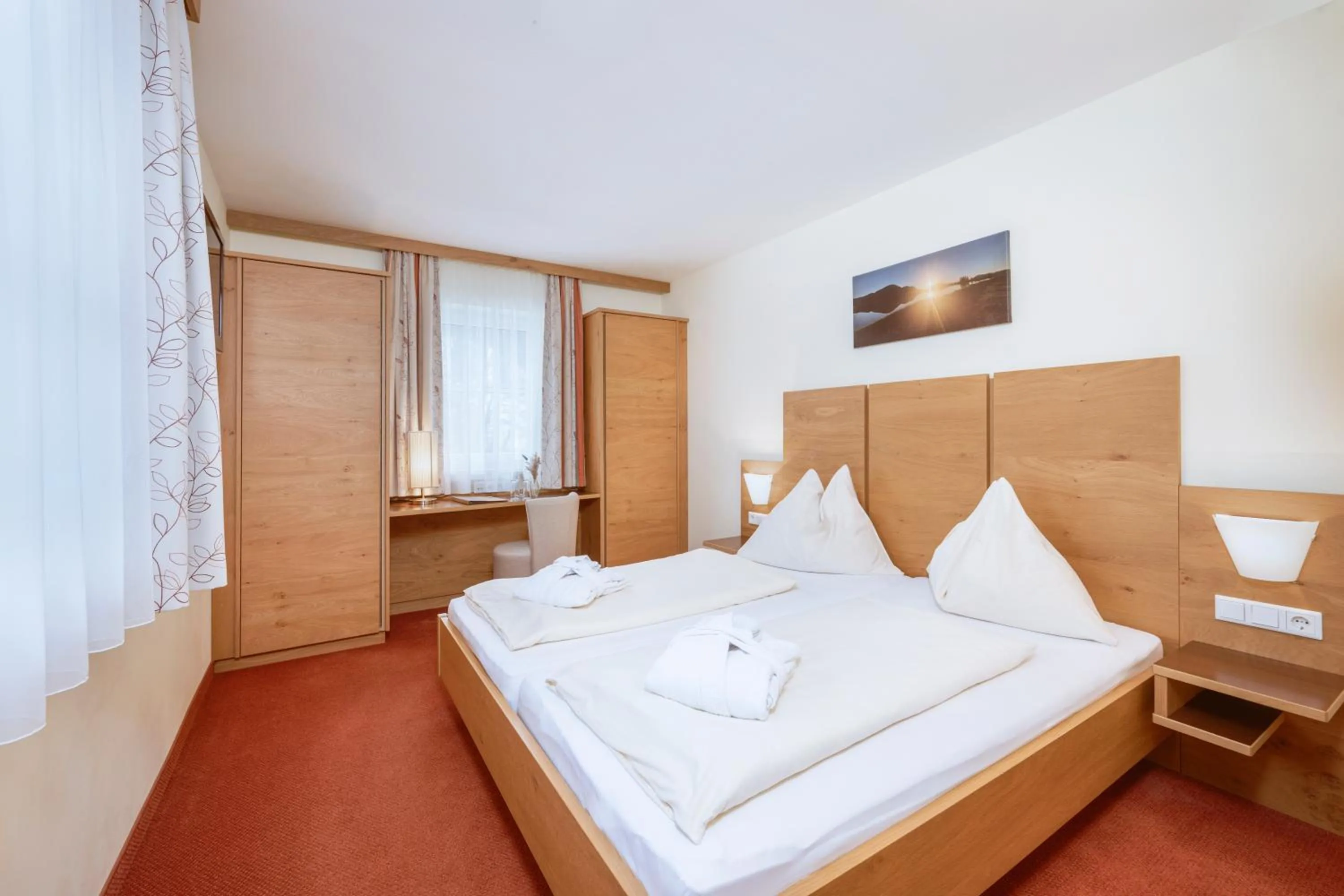 Bed in Hotel Bachschmied