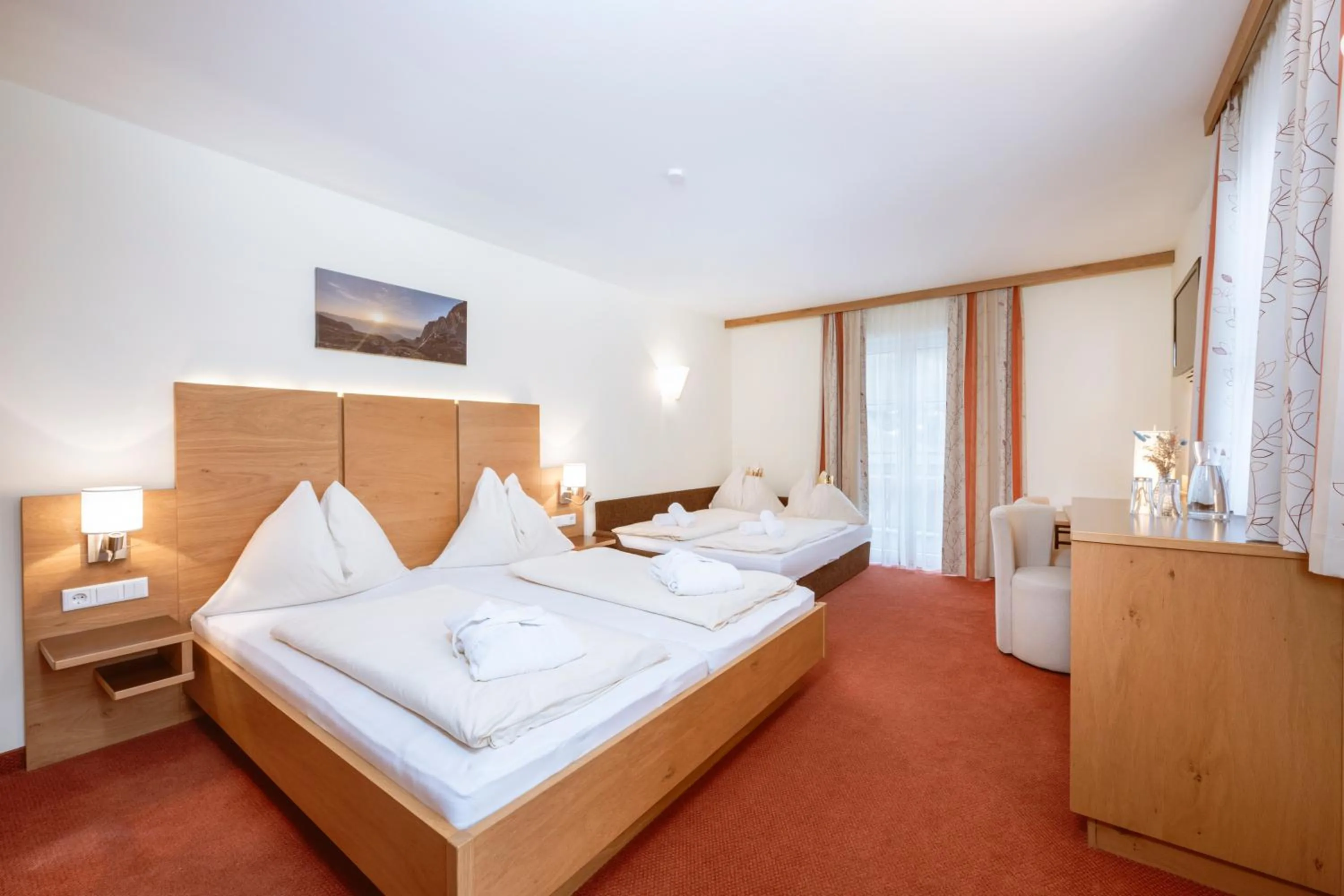Bed in Hotel Bachschmied