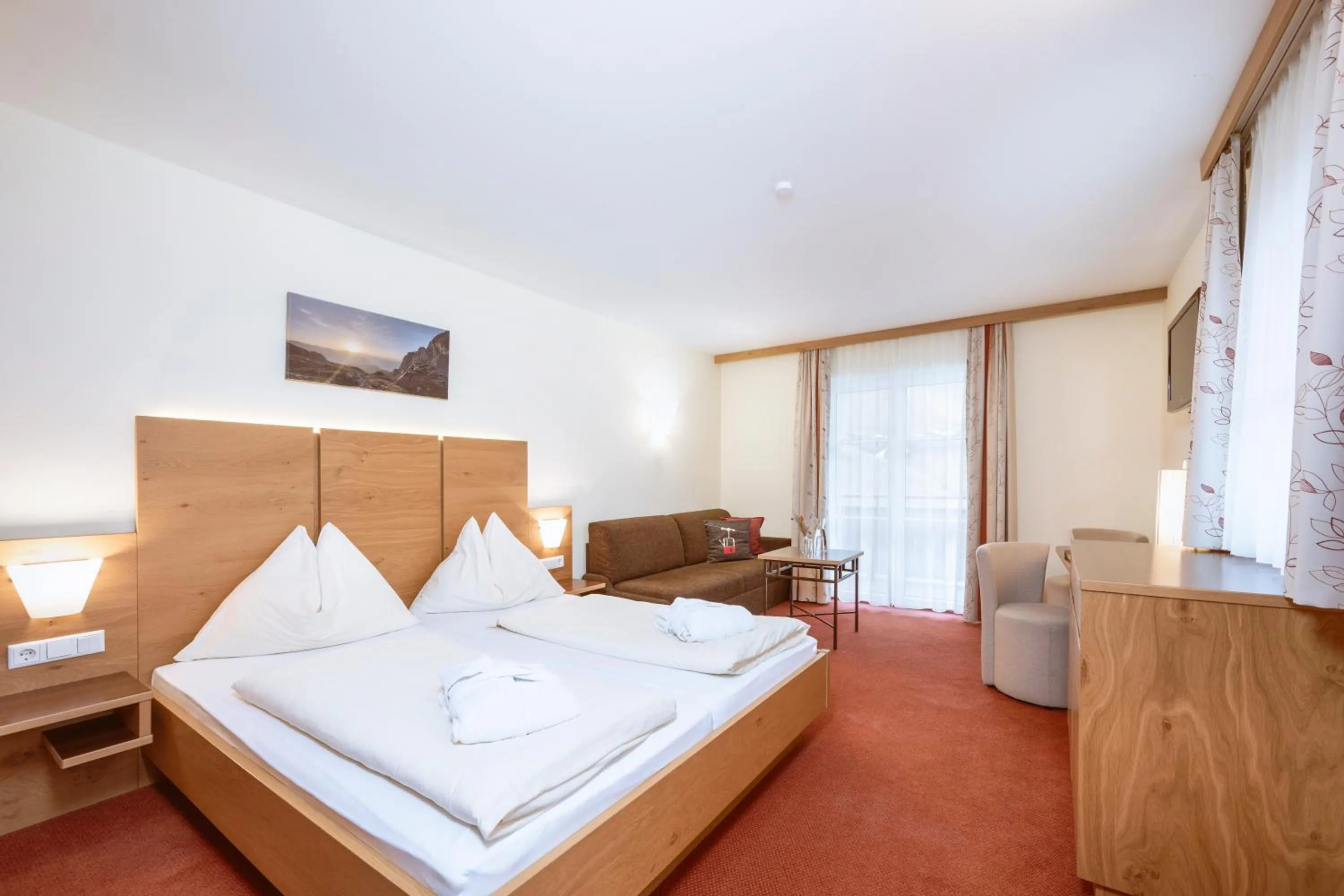 Bed in Hotel Bachschmied