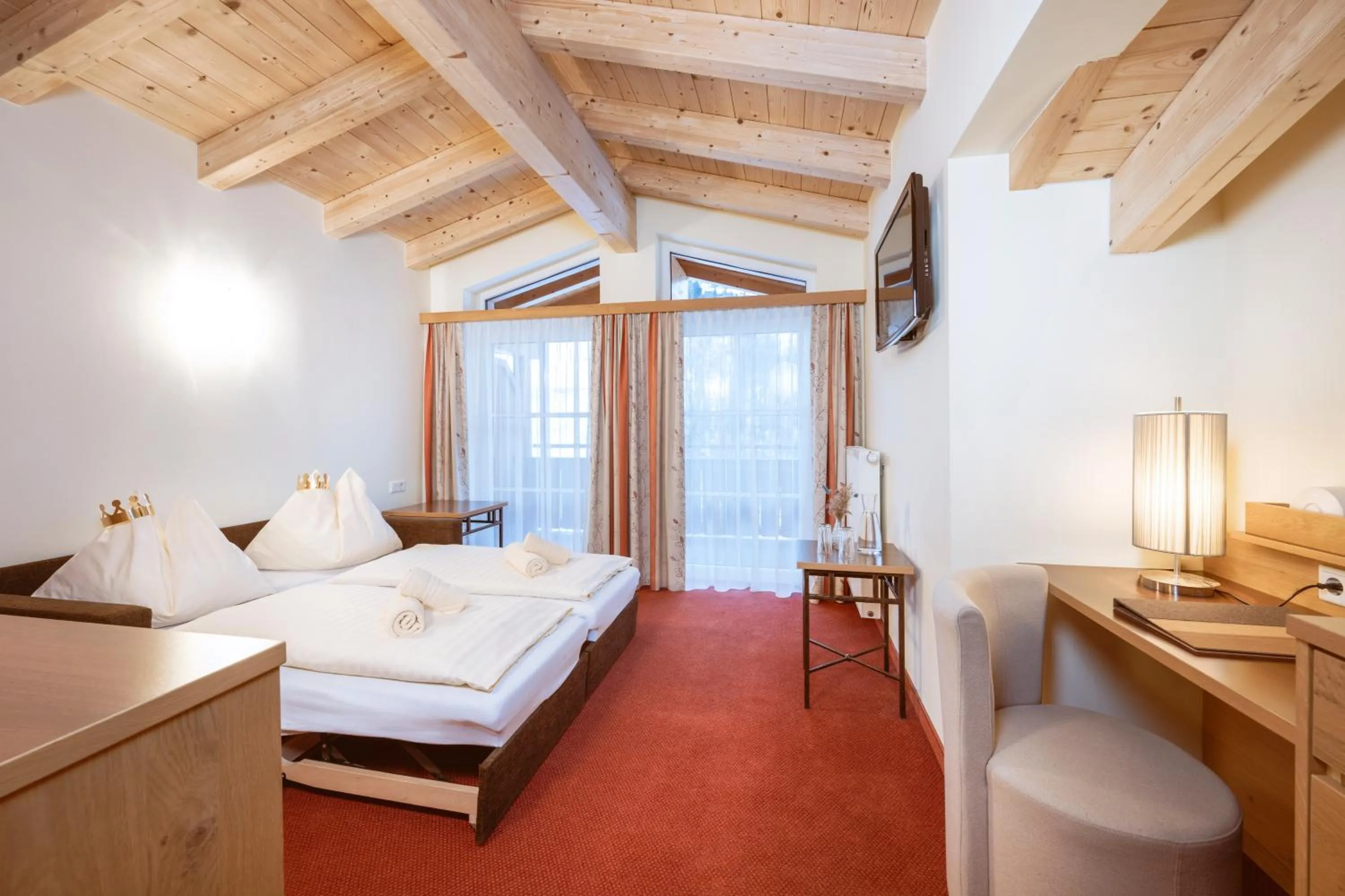 Bed in Hotel Bachschmied