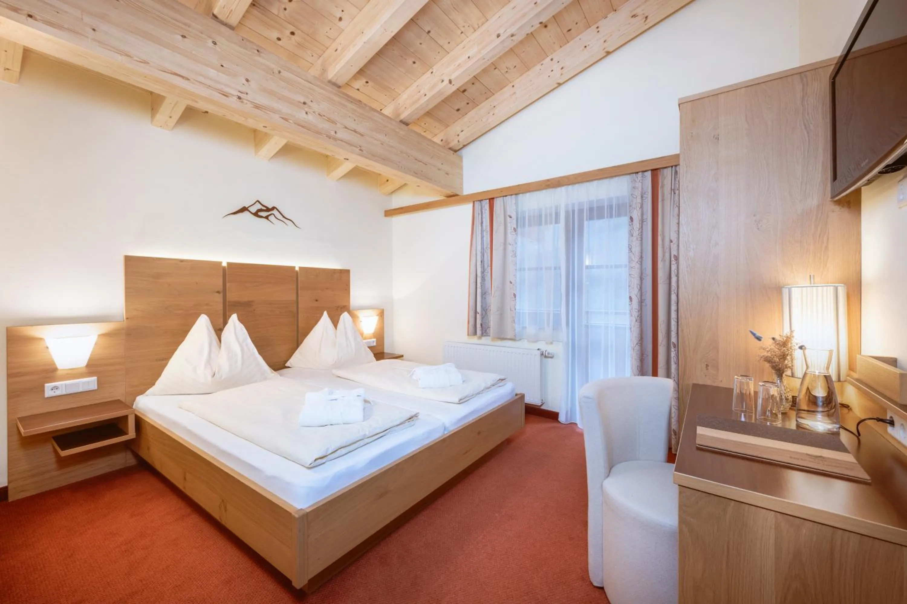 Bed in Hotel Bachschmied