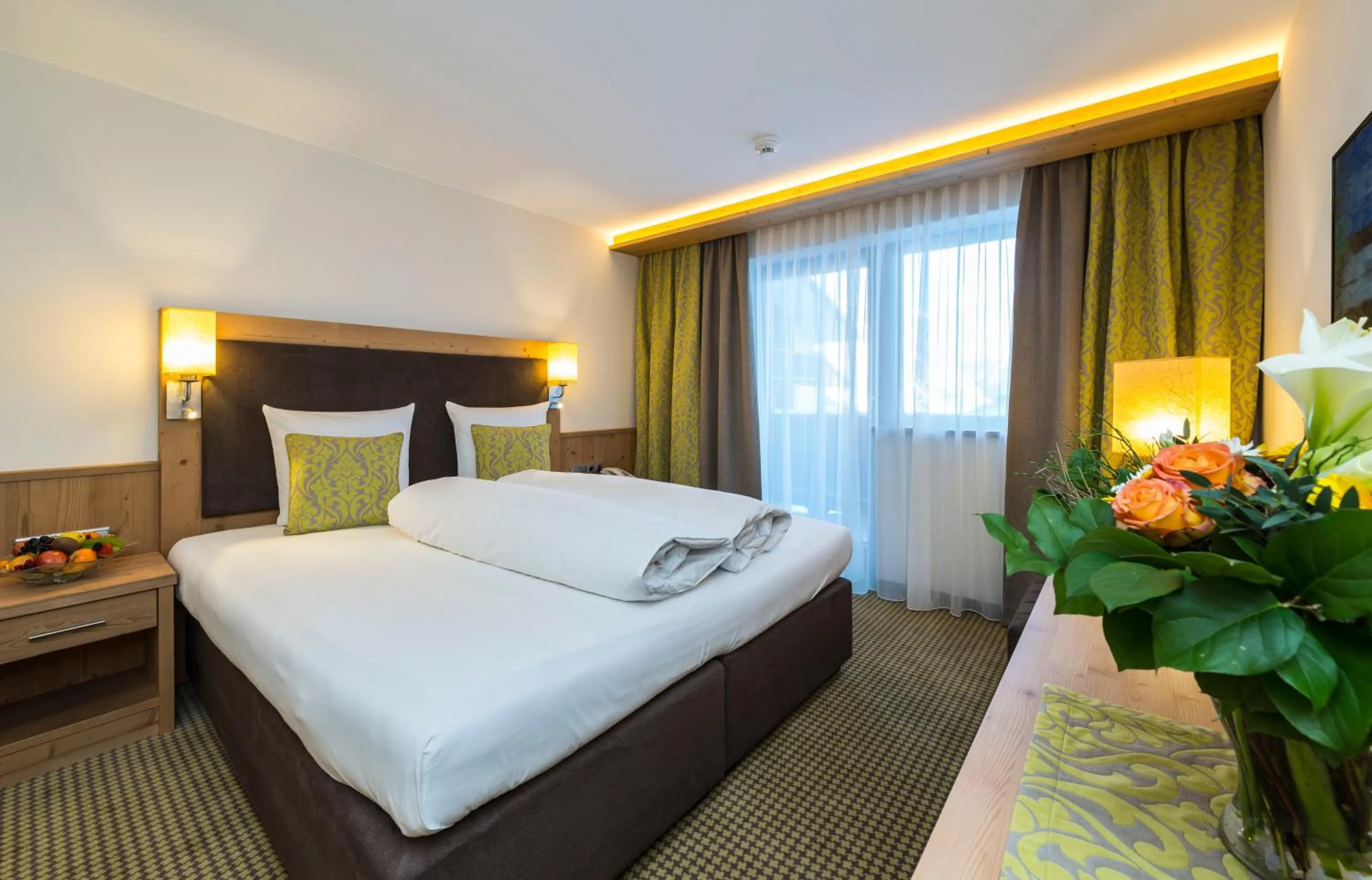 Bed in Alpensporthotel Mutterberg