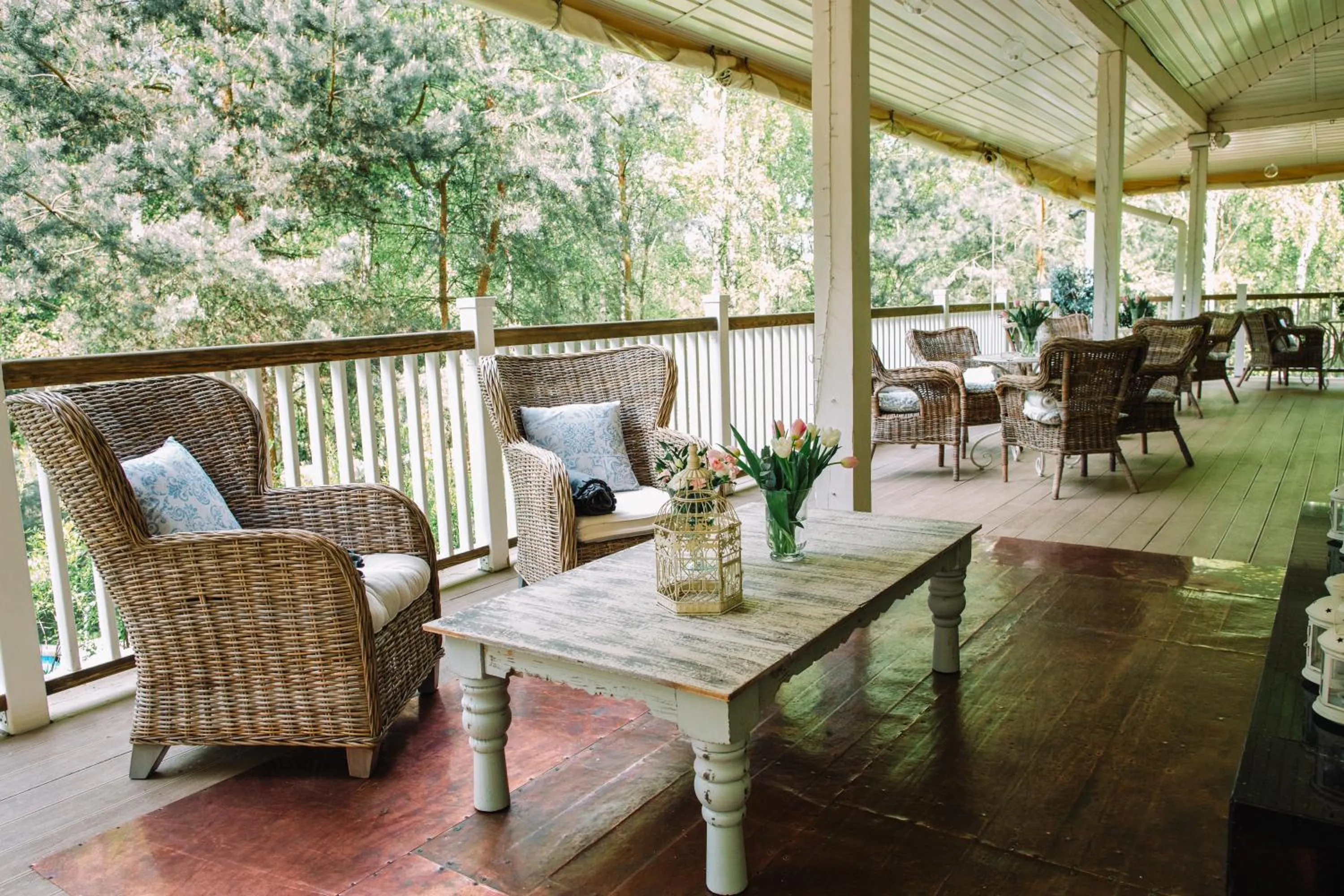 Balcony/Terrace in Dwór Złotopolska Dolina Mansion House