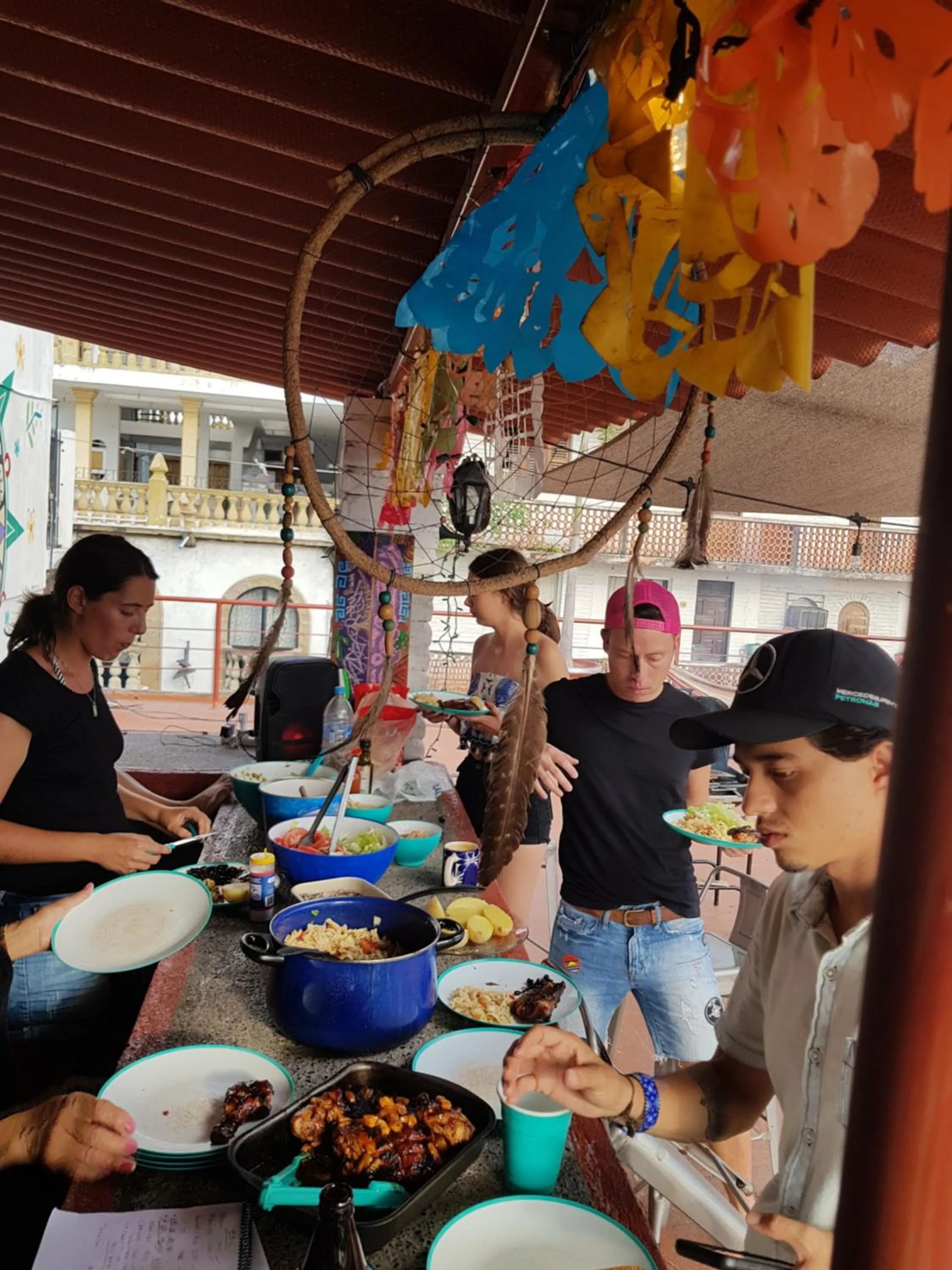 Breakfast in Hostel Vallarta
