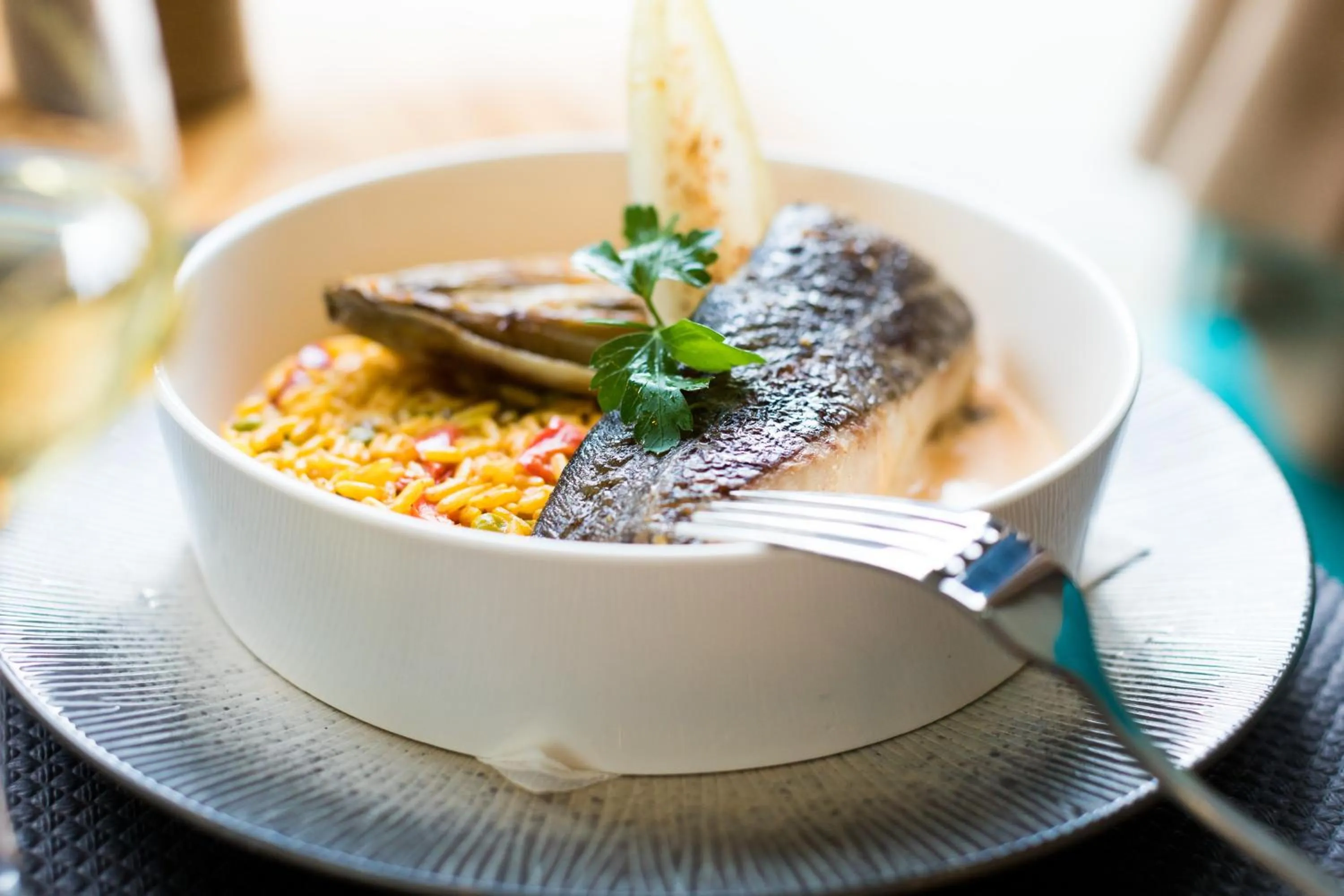 Food and drinks in Hotel de la Terrasse