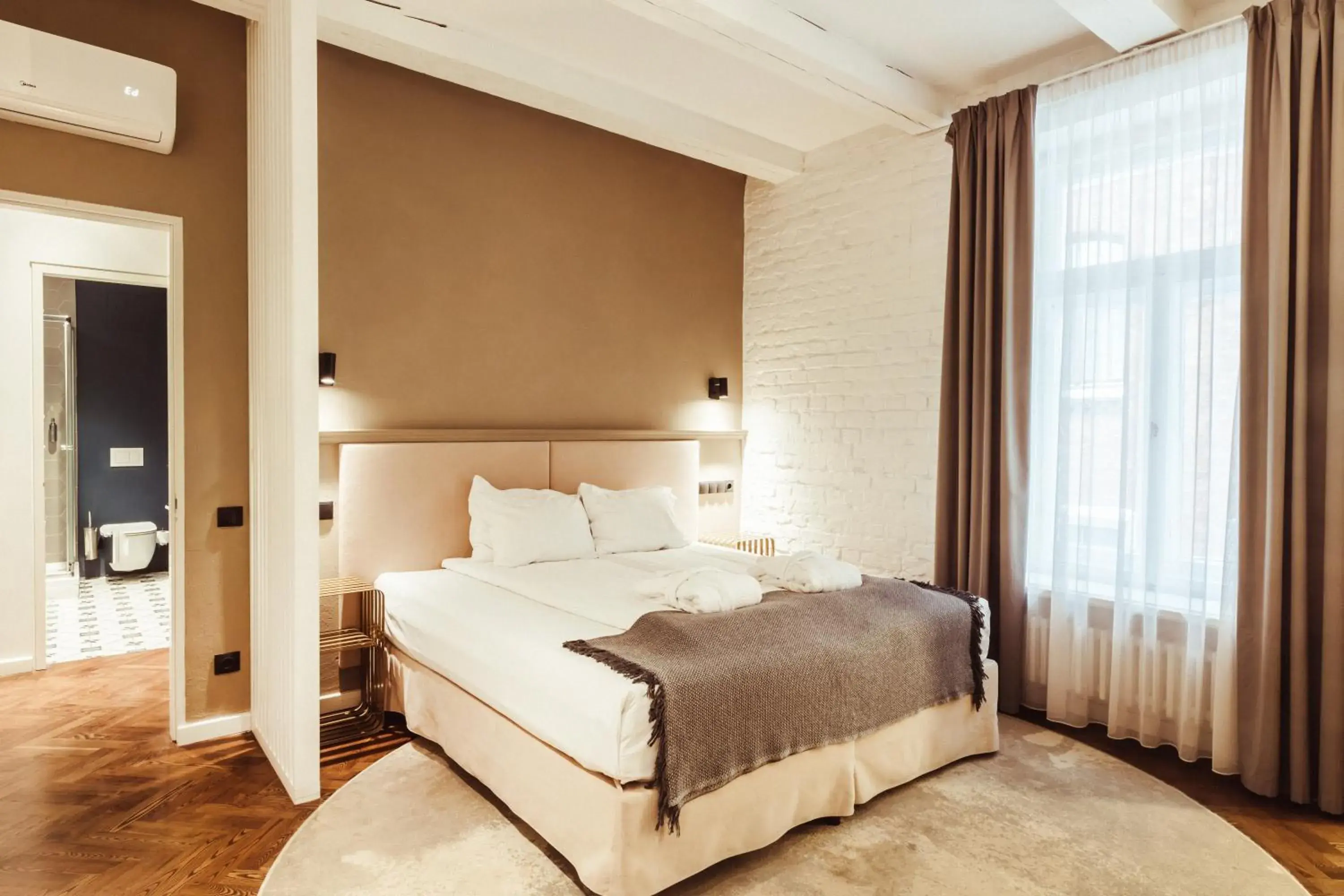 Bedroom, Bed in Konventa Sēta Hotel Keystone Collection Bedroom, Bed in Konventa Sēta Hotel Keystone Collection