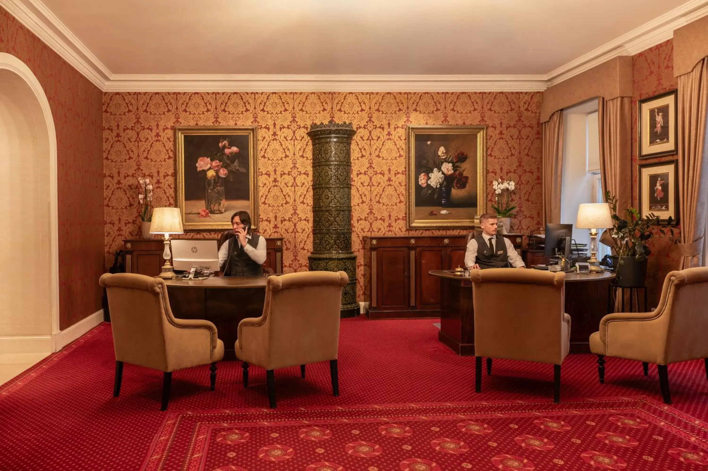 Lobby or reception in Grand Palace Hotel - Small Luxury Hotels of the World Lobby or reception in Grand Palace Hotel - Small Luxury Hotels of the World